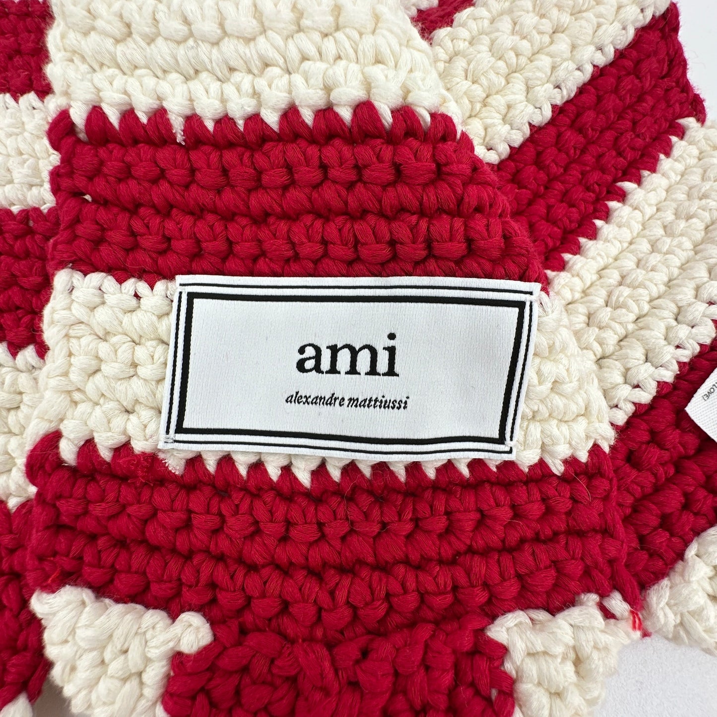 AMI Alexandre Mattiussi Crochet Pompom Scarf
