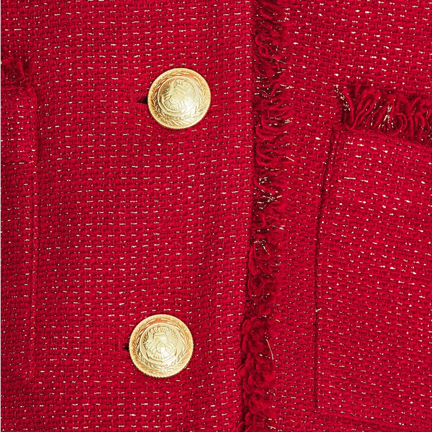 L'AGENCE Sylvia Collared Jacket in Garnet Red & Copper 4