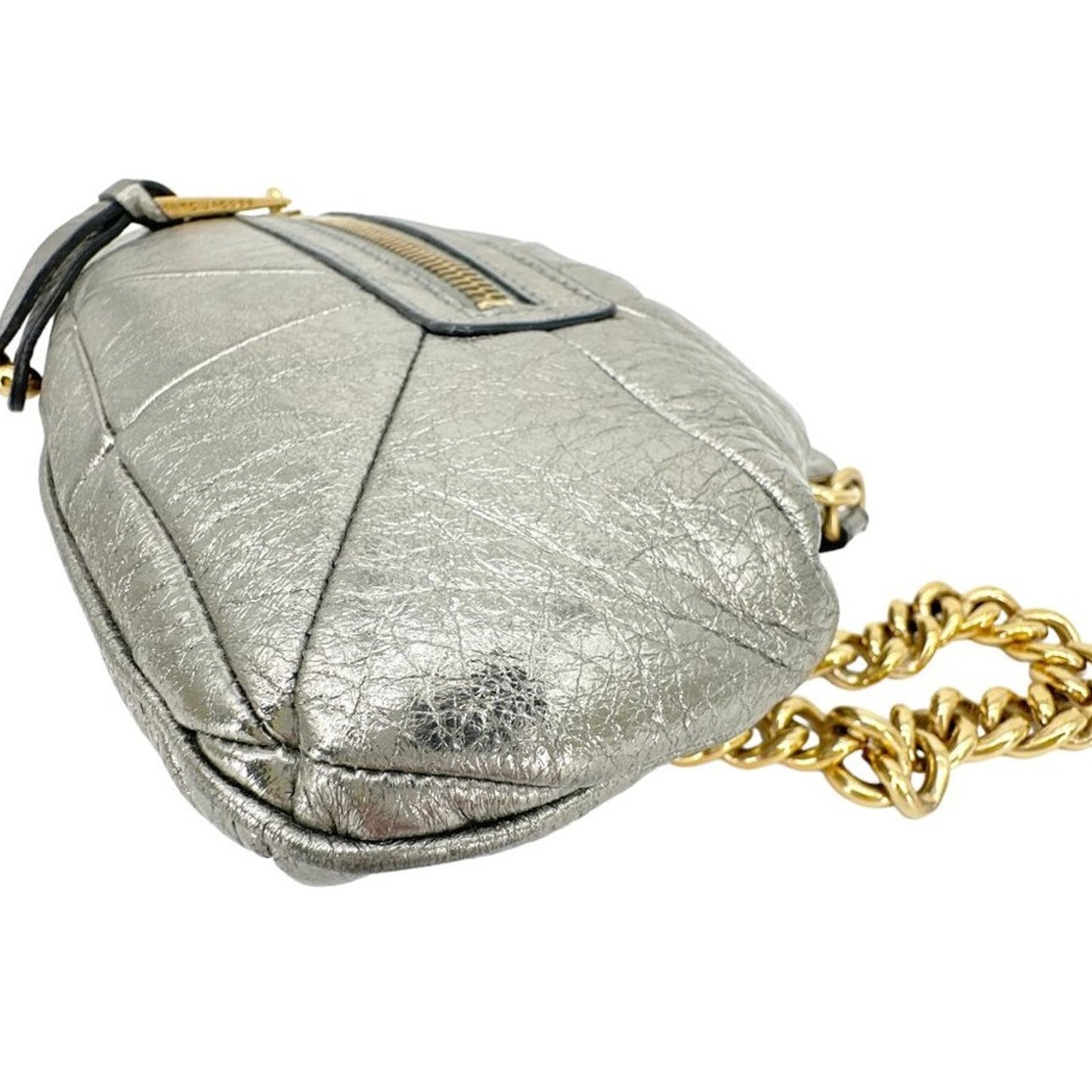 MARC JACOBS Collection Patchwork Metallic Leather Little Stam Bag