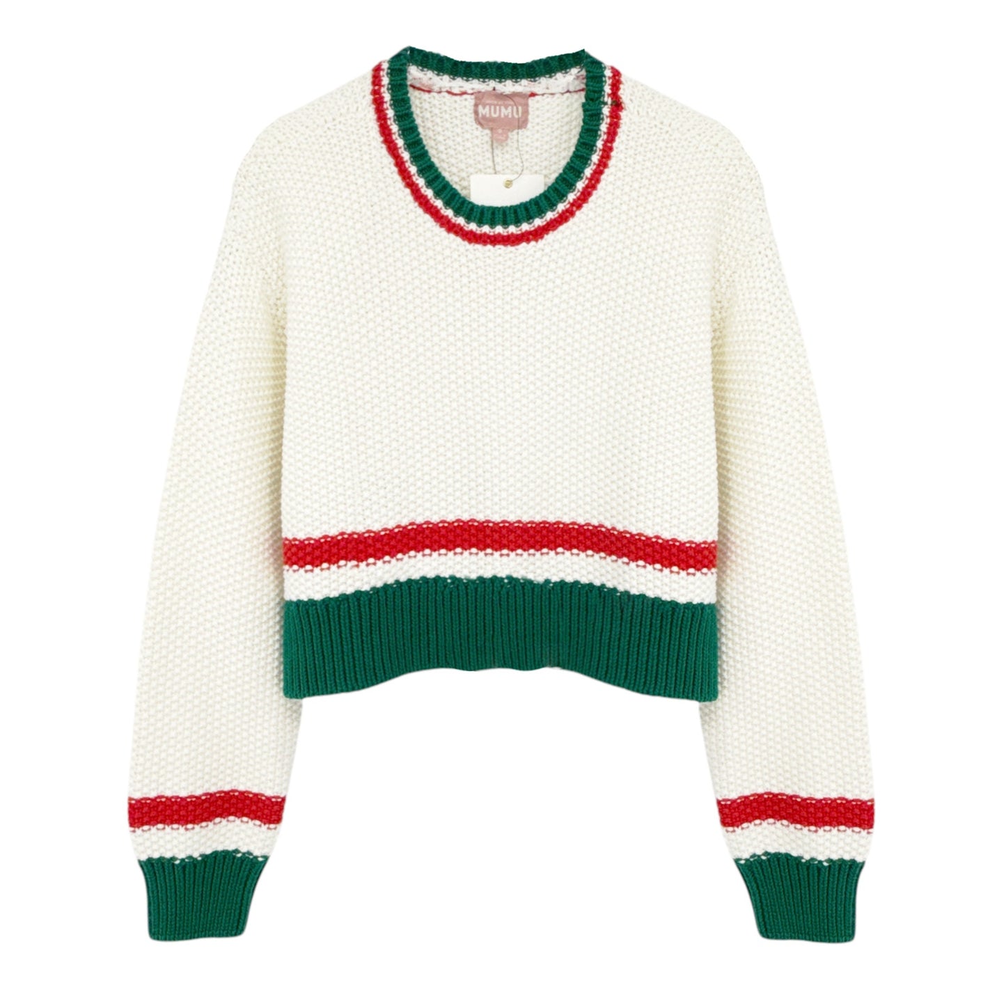 SHOW ME YOUR MUMU Only One Sweater in Festive Stripe S