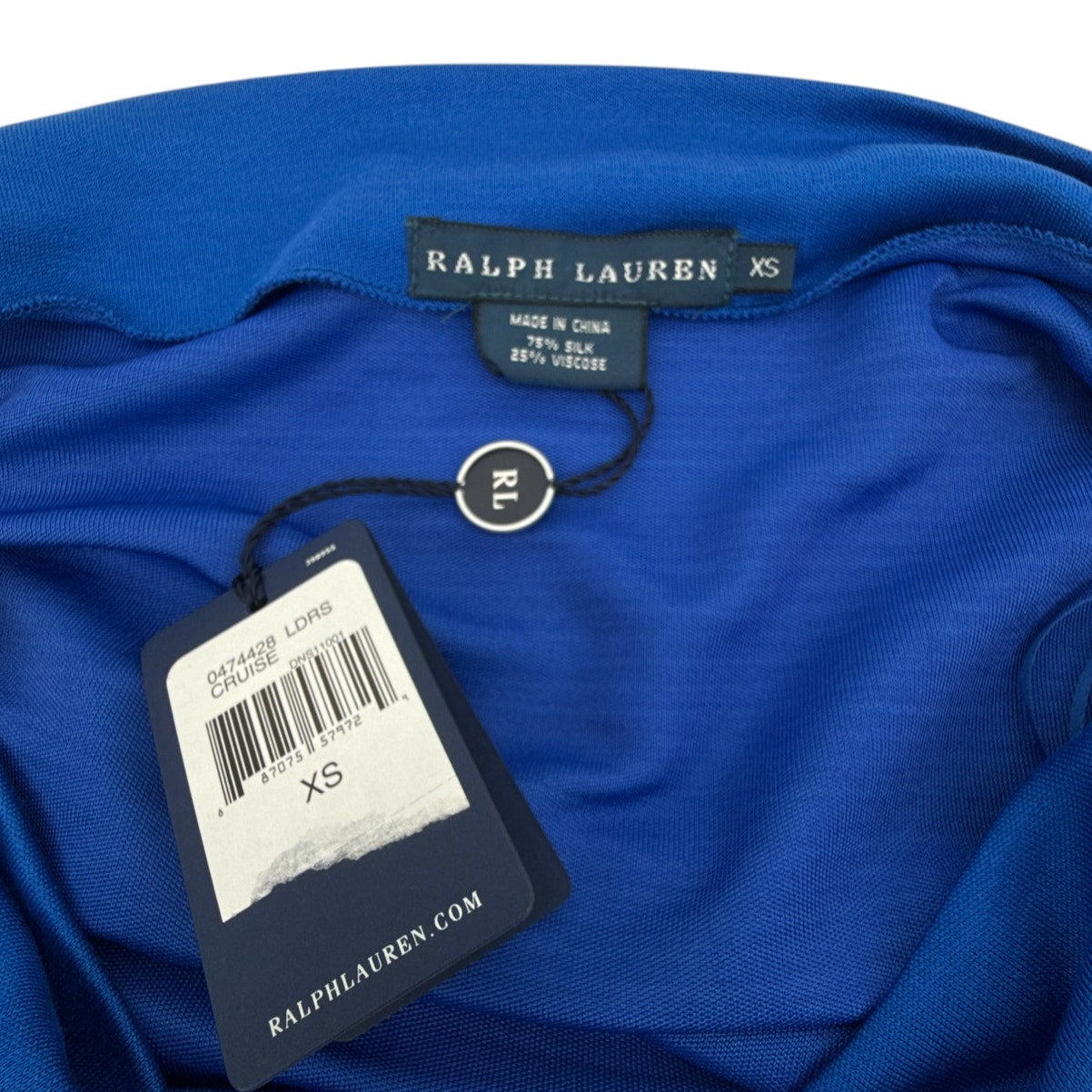 RALPH LAUREN LDRS Cruise Silk Blend Dress XS
