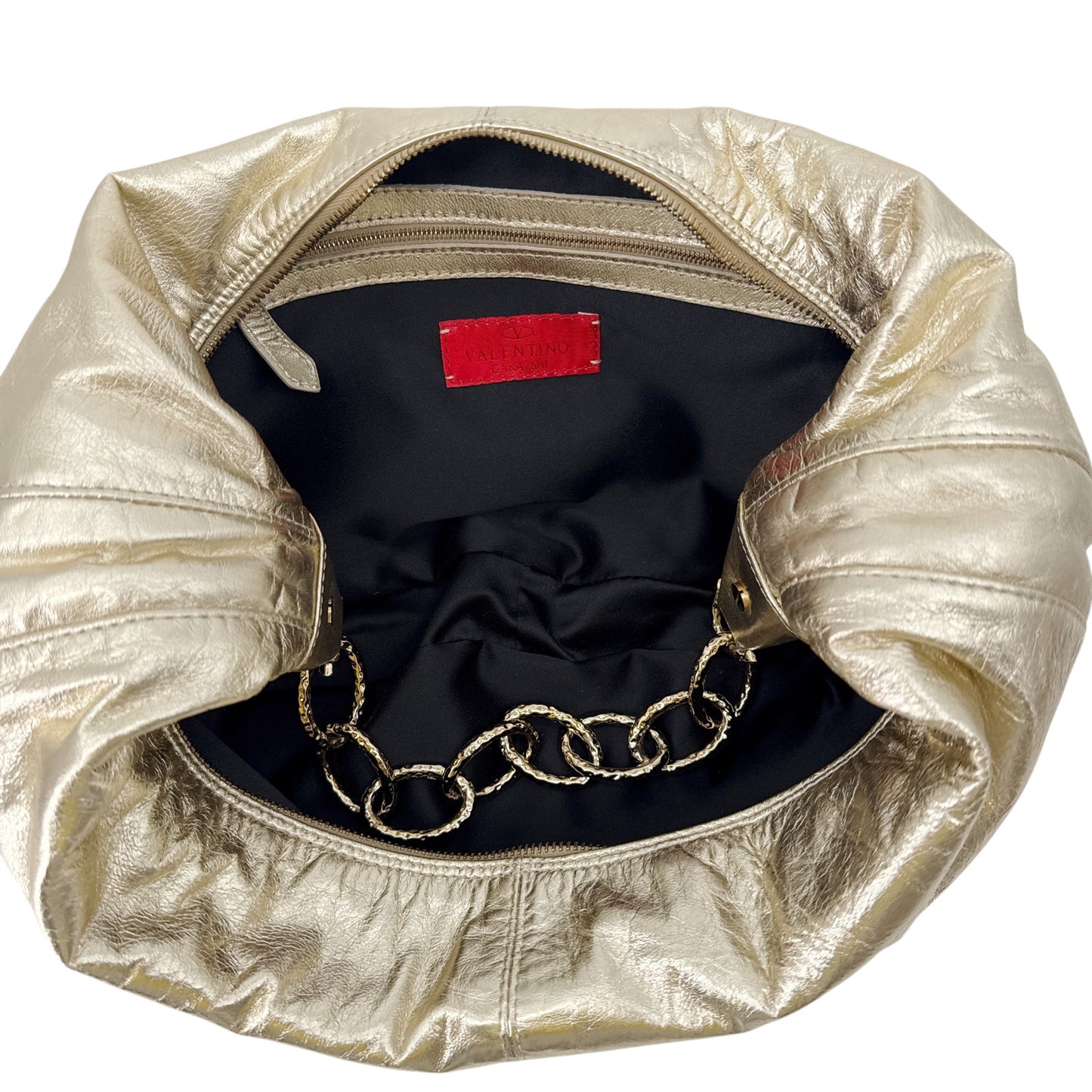 VALENTINO GARAVANI Metallic Chain Hobo