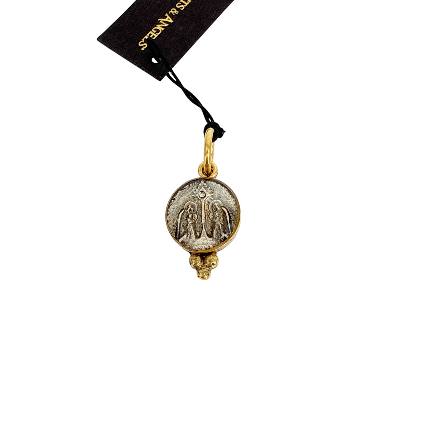VIRGINS SAINTS & ANGELS VSA Piccolo Lucia Guardian Angels Charm in Gold