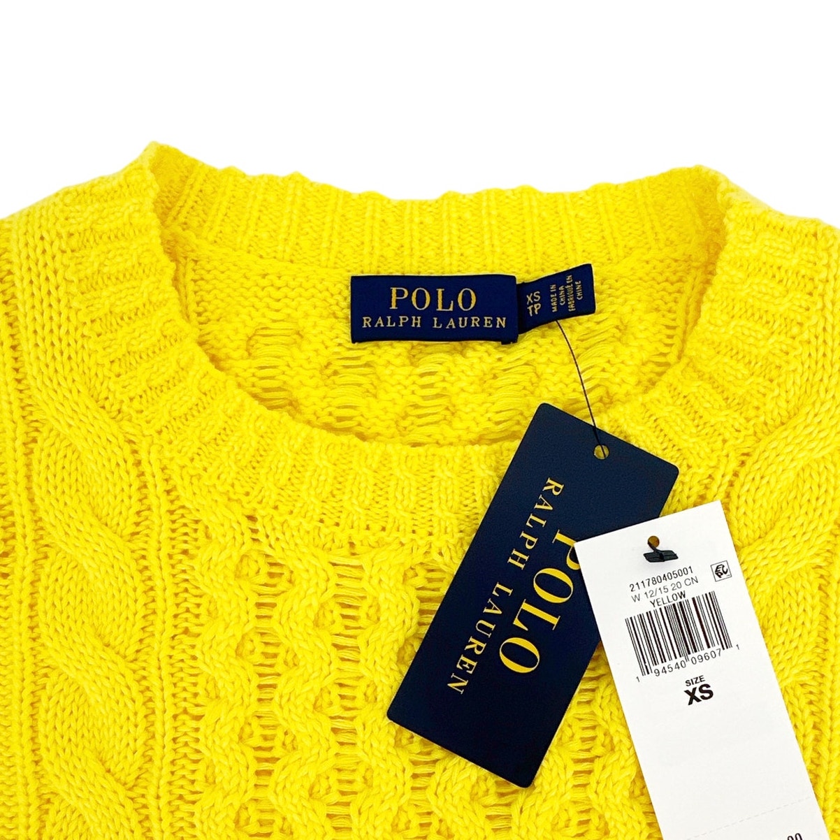 RALPH LAUREN Cable-Knit Cotton Jumper XS