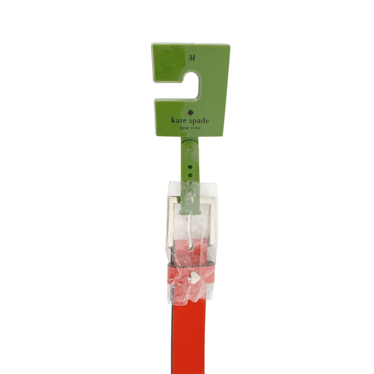 KATE SPADE New York Spade Stud Leather Belt in Maraschino M