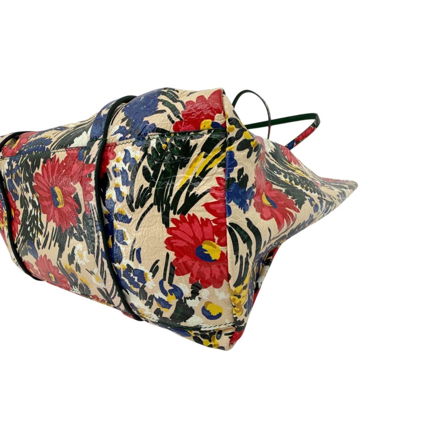 BALENCIAGA Everyday Floral Leather Tote Bag