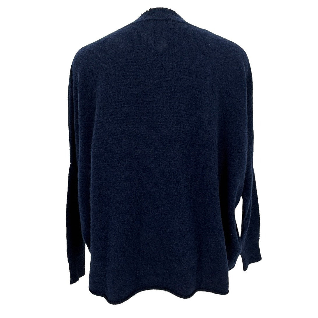 27 MILES Cashmere V-Neck Sweater Navy XS