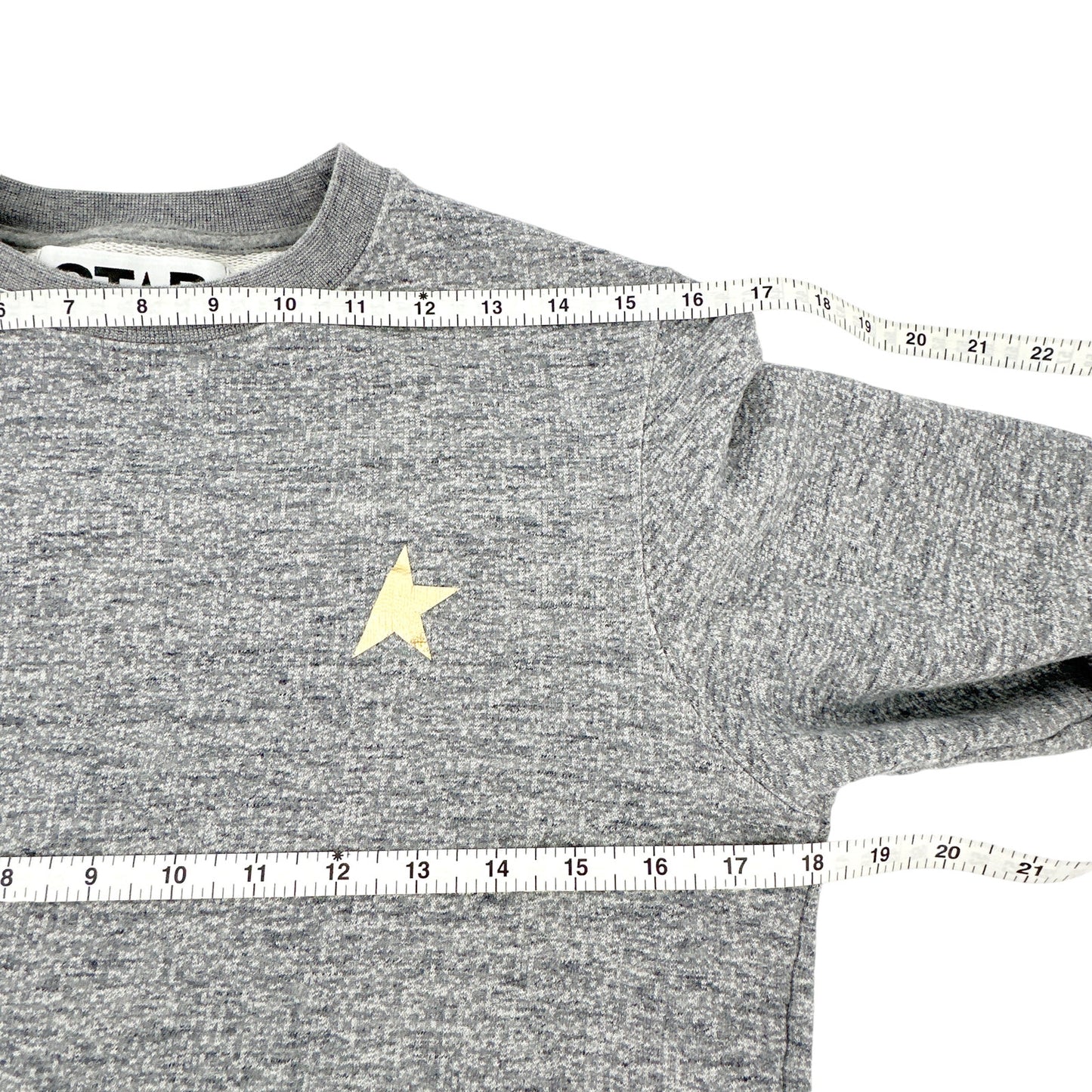 GOLDEN GOOSE Athena Star Sweatshirt in Grey XS