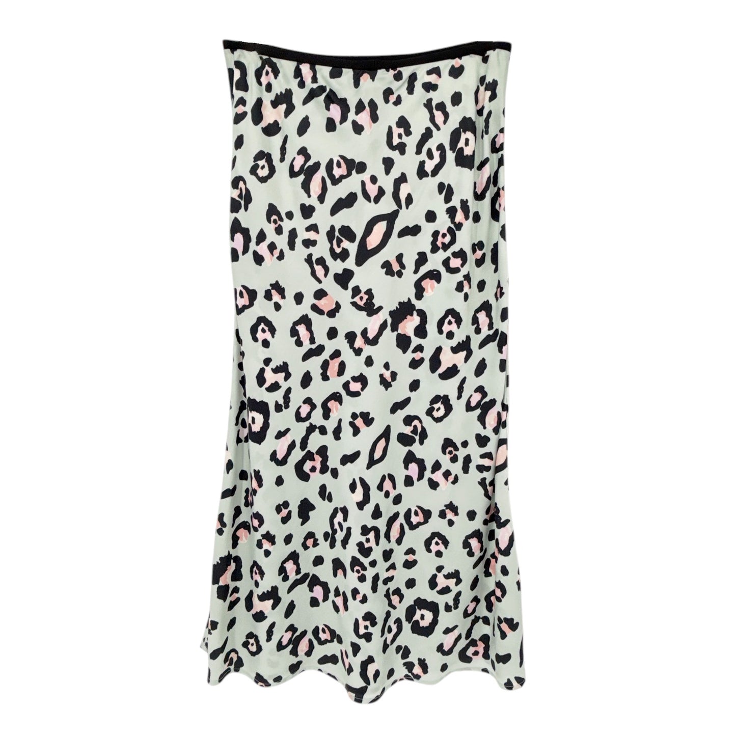 DAVID LERNER Naomi Bias Midi Skirt in Painted Leopard S