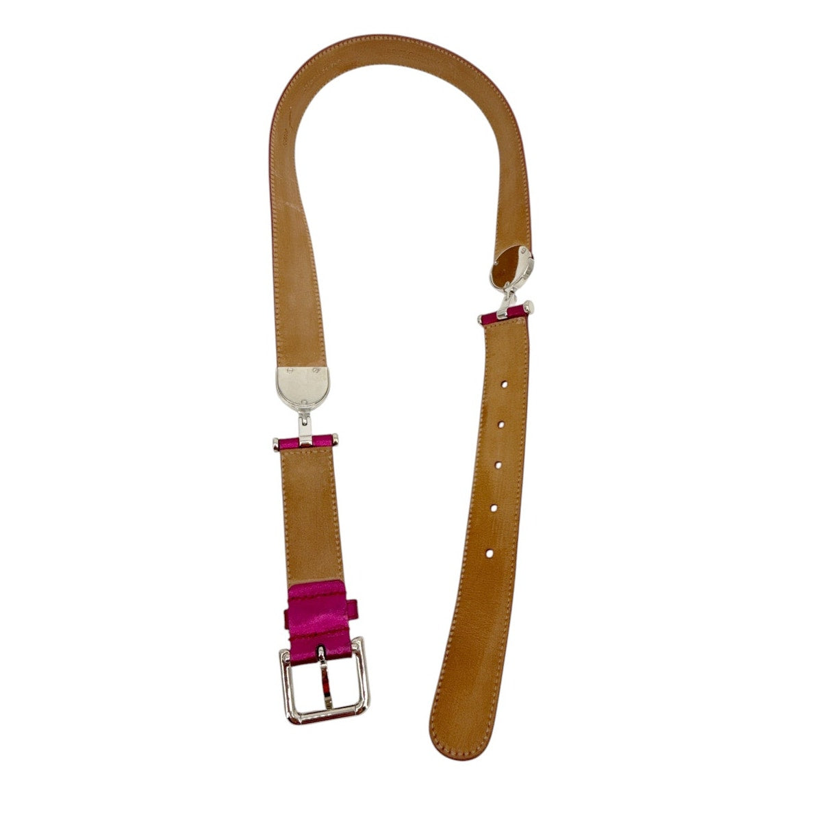 DOLCE & GABBANA Logo Belt Metallic Pink 85cm | 34in