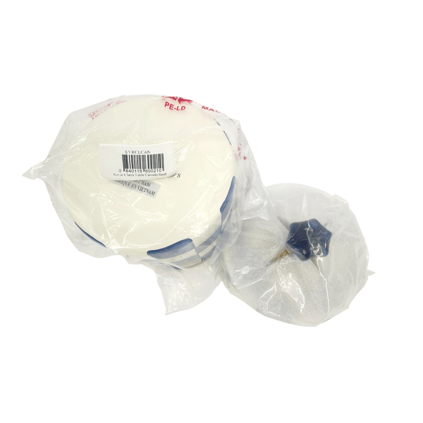 MACKENZIE-CHILDS Royal Check Canister Small