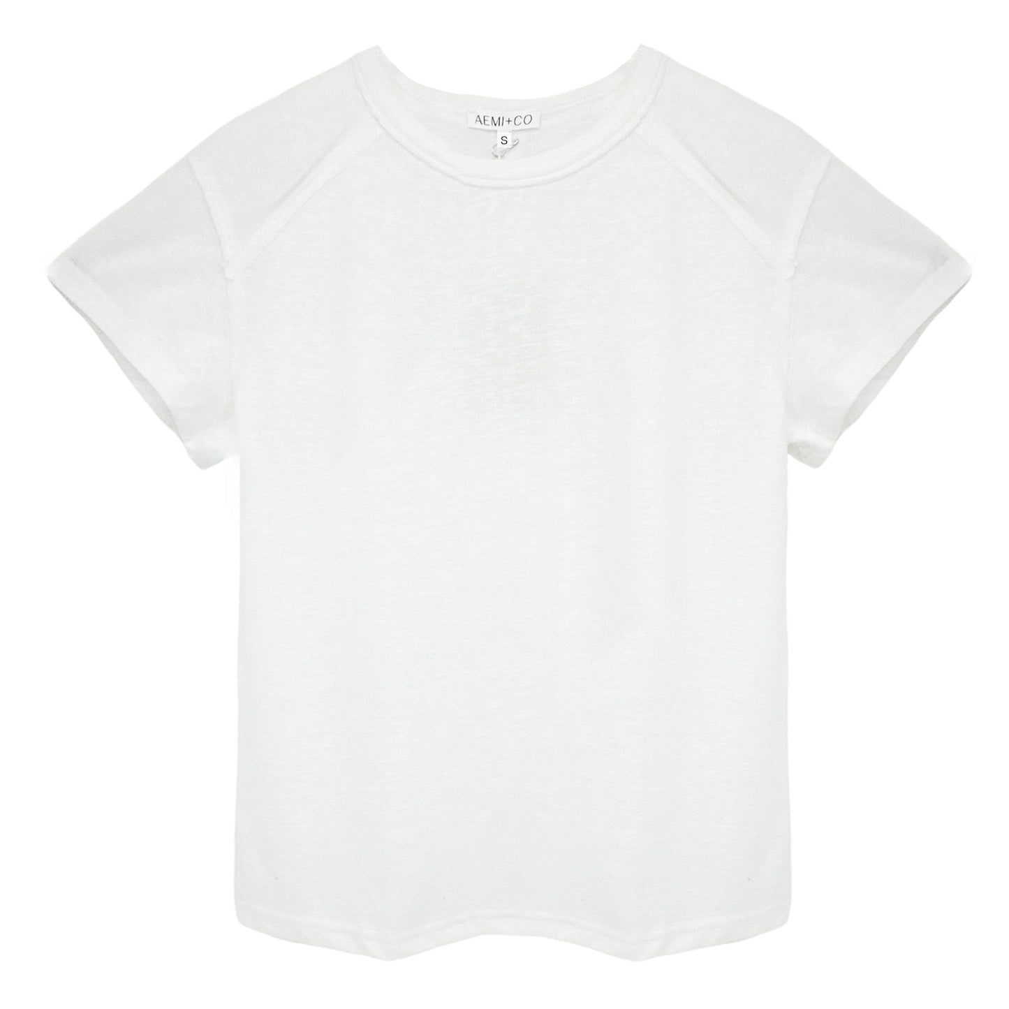 AEMI + CO Junie Tee White Size S