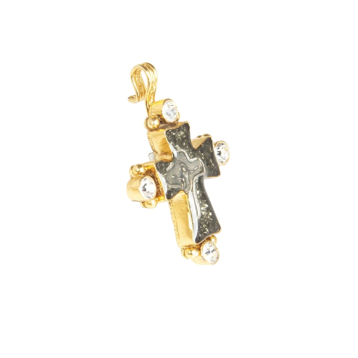 VIRGINS SAINTS & ANGELS VSA Maria Cross Medallion in Gold