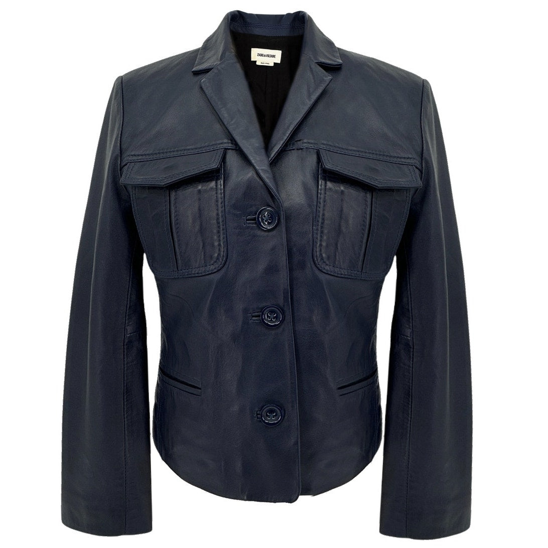 ZADIG & VOLTAIRE Liams Leather Jacket M