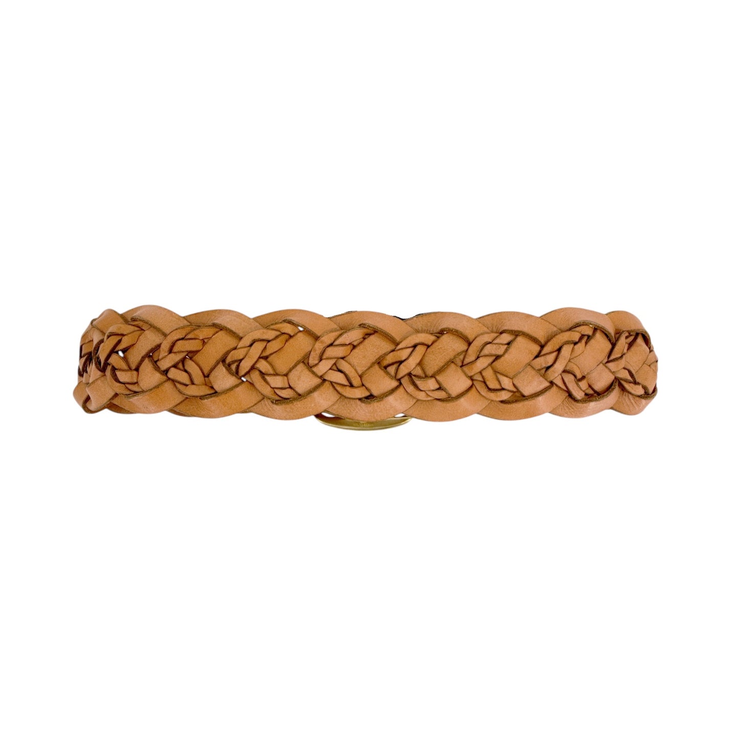 POLO RALPH LAUREN Double-Braided Leather Belt Natural S