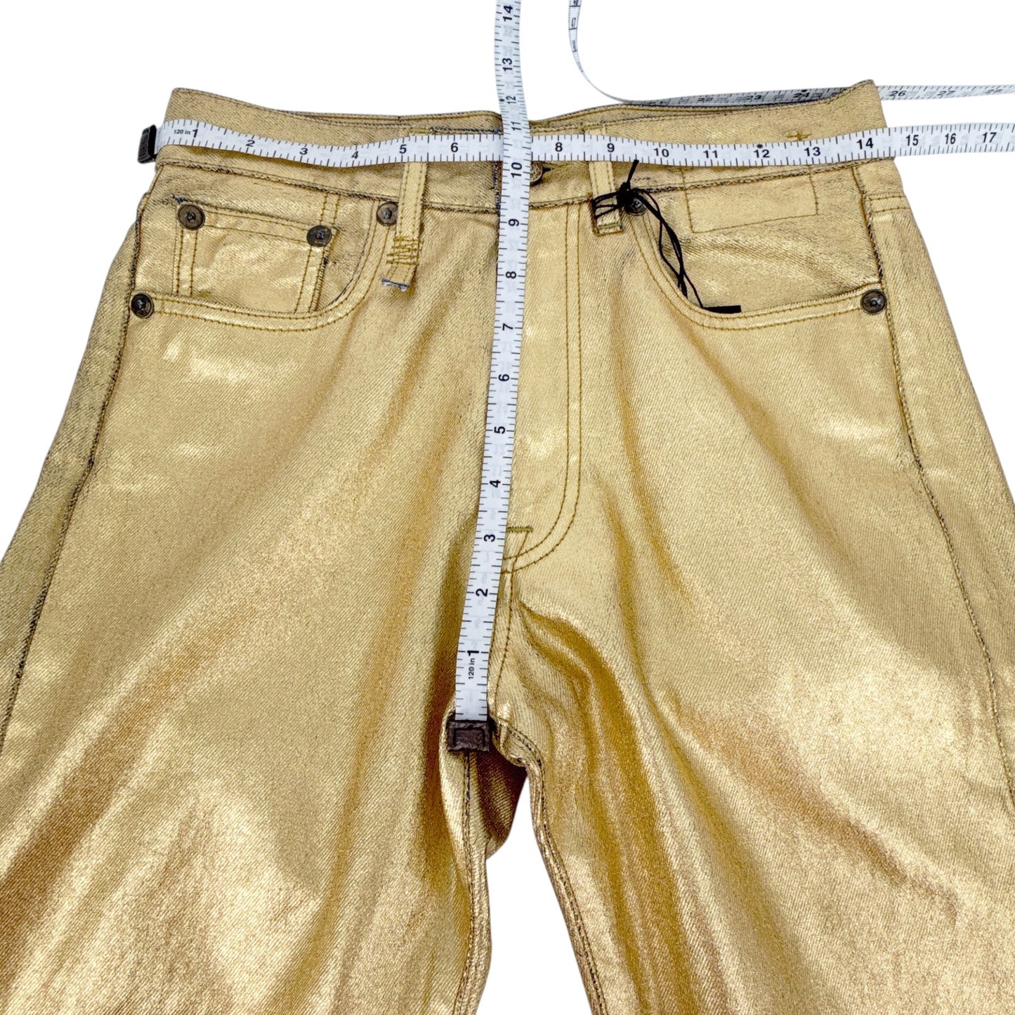 R13 Boyfriend Jean in Gold Indigo 24