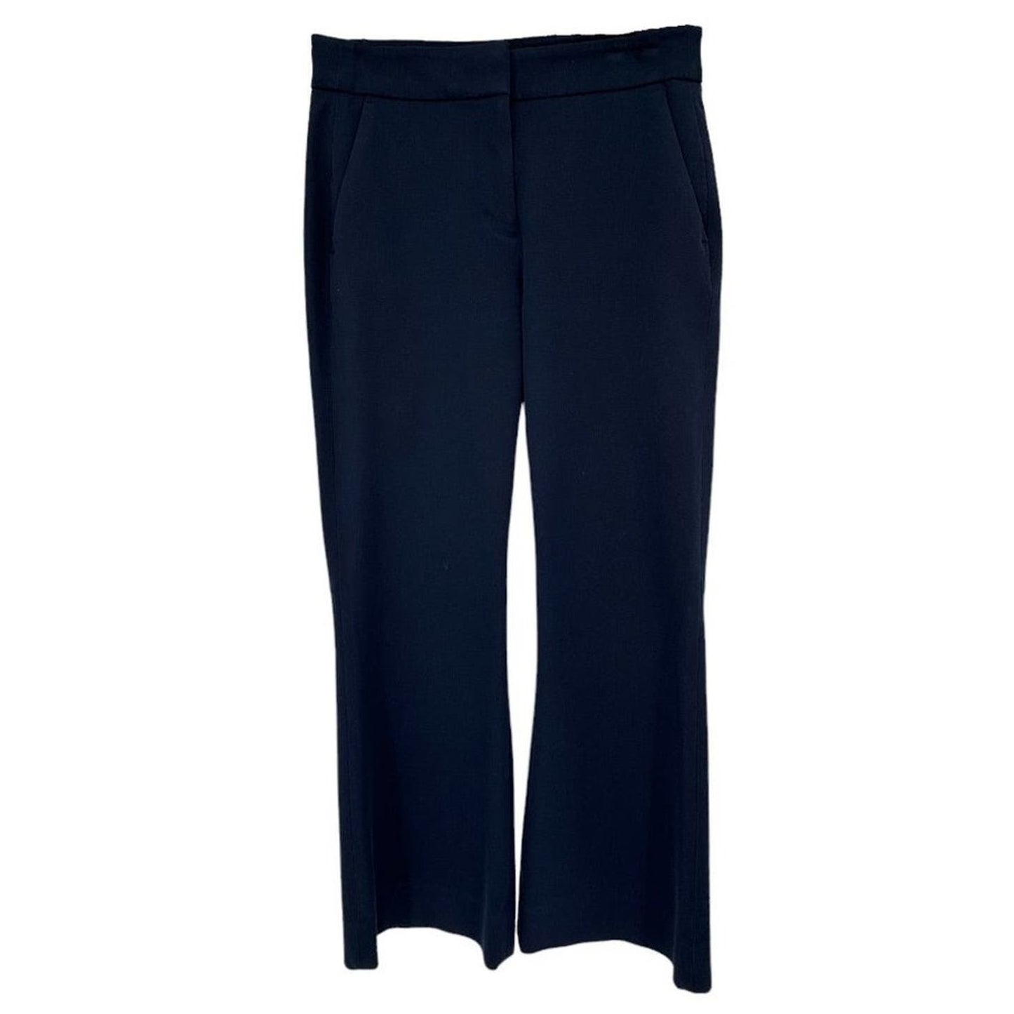 J.CREW Hayden Kickout Crop Pant in Bi-stretch Cotton Navy 00
