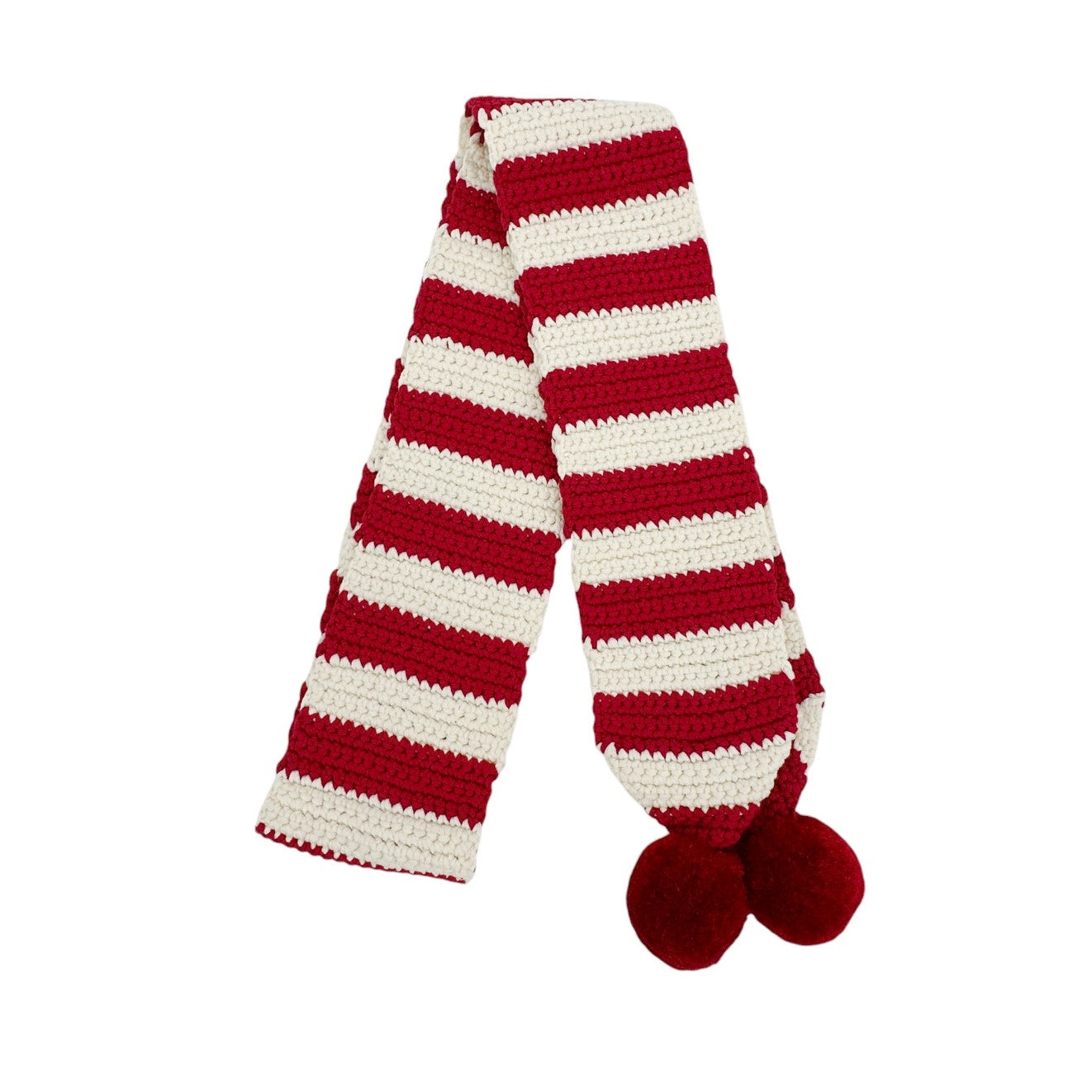 AMI Alexandre Mattiussi Crochet Pompom Scarf