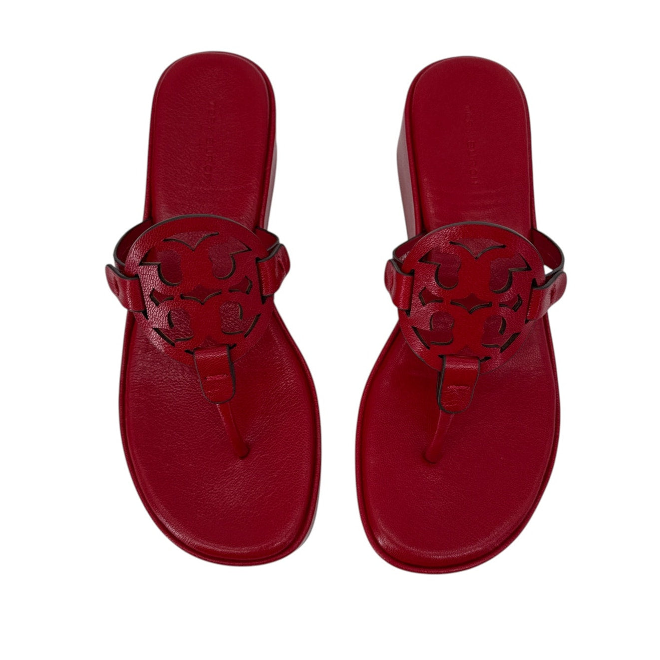 TORY BURCH Miller Wedge Sandal in Tory Red 7