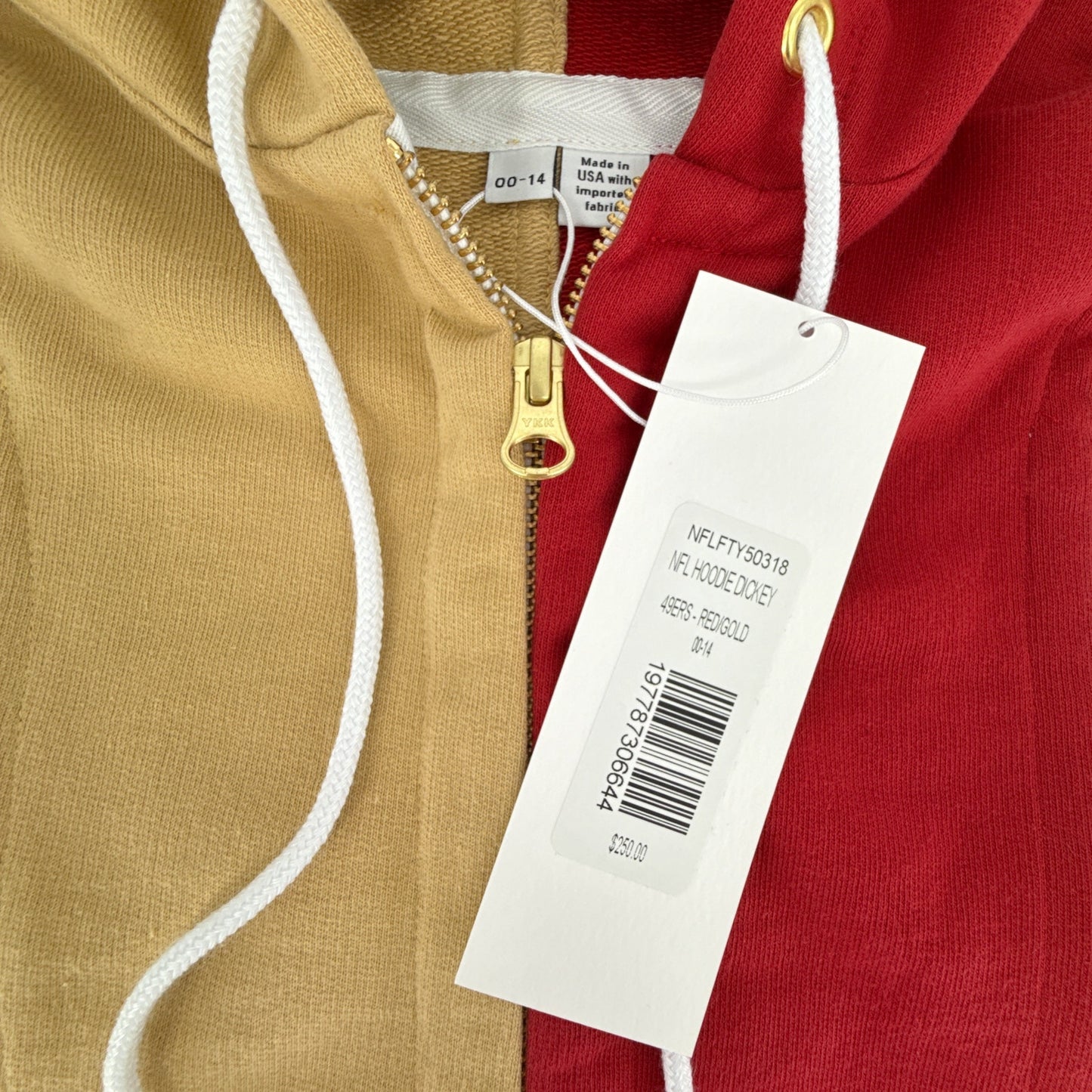 VERONICA BEARD Hoodie Dickey in Red & Gold (NFL San Francisco 49ers)