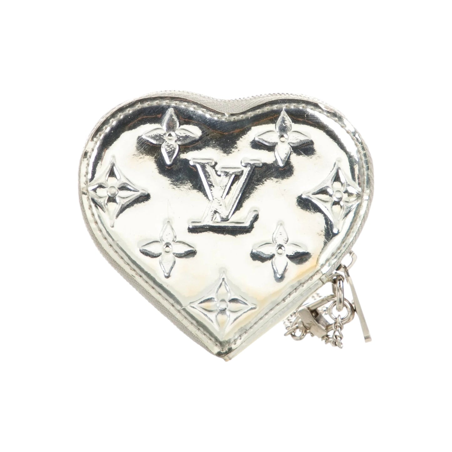 LOUIS VUITTON Heart Coin Purse Monogram Mirror