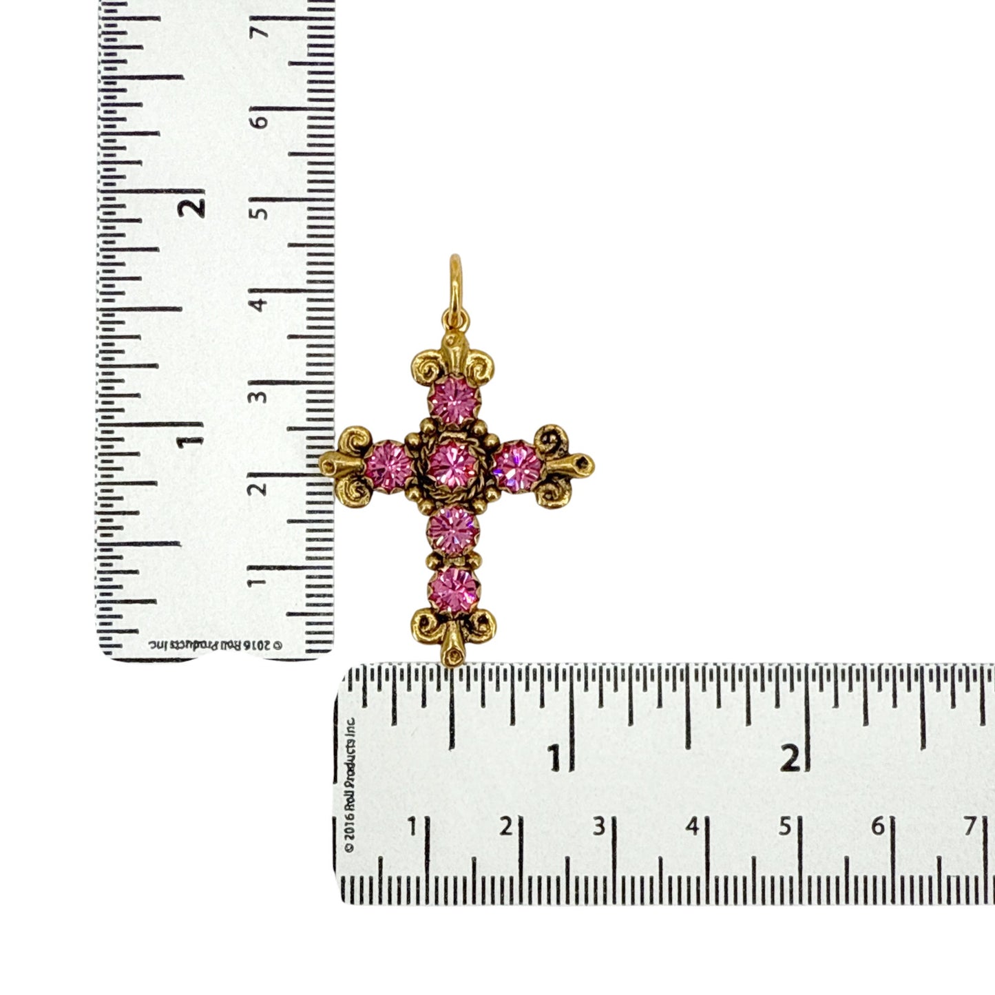 VIRGINS SAINTS & ANGELS VSA Addie Charm Pink & Gold