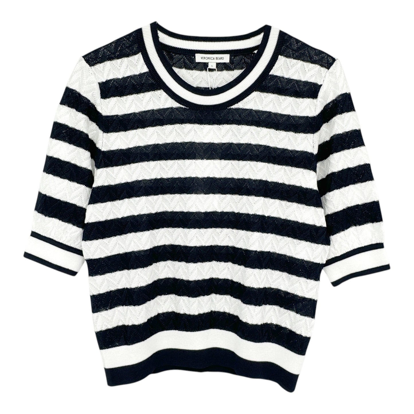VERONICA BEARD Lisbeth Knit Top L