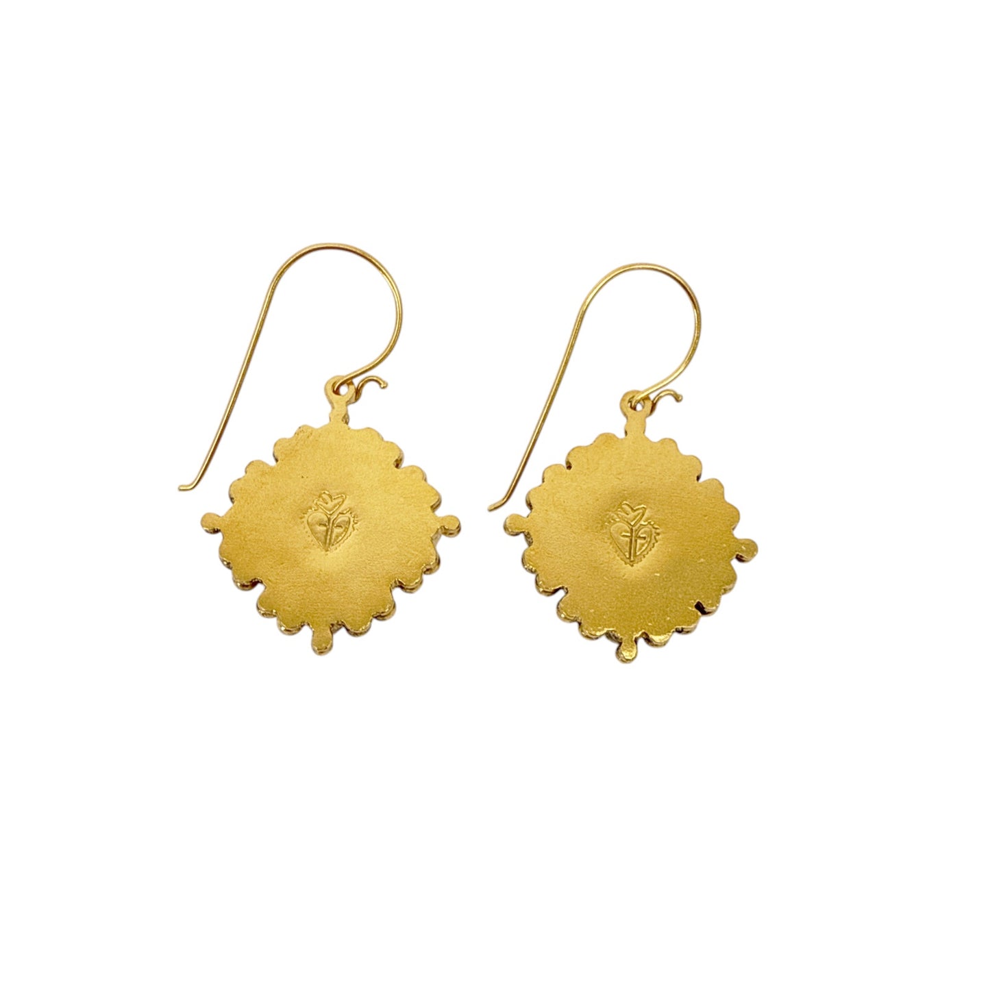 VIRGINS SAINTS & ANGELS VSA Petite Cloister Earrings San Benito in Gold