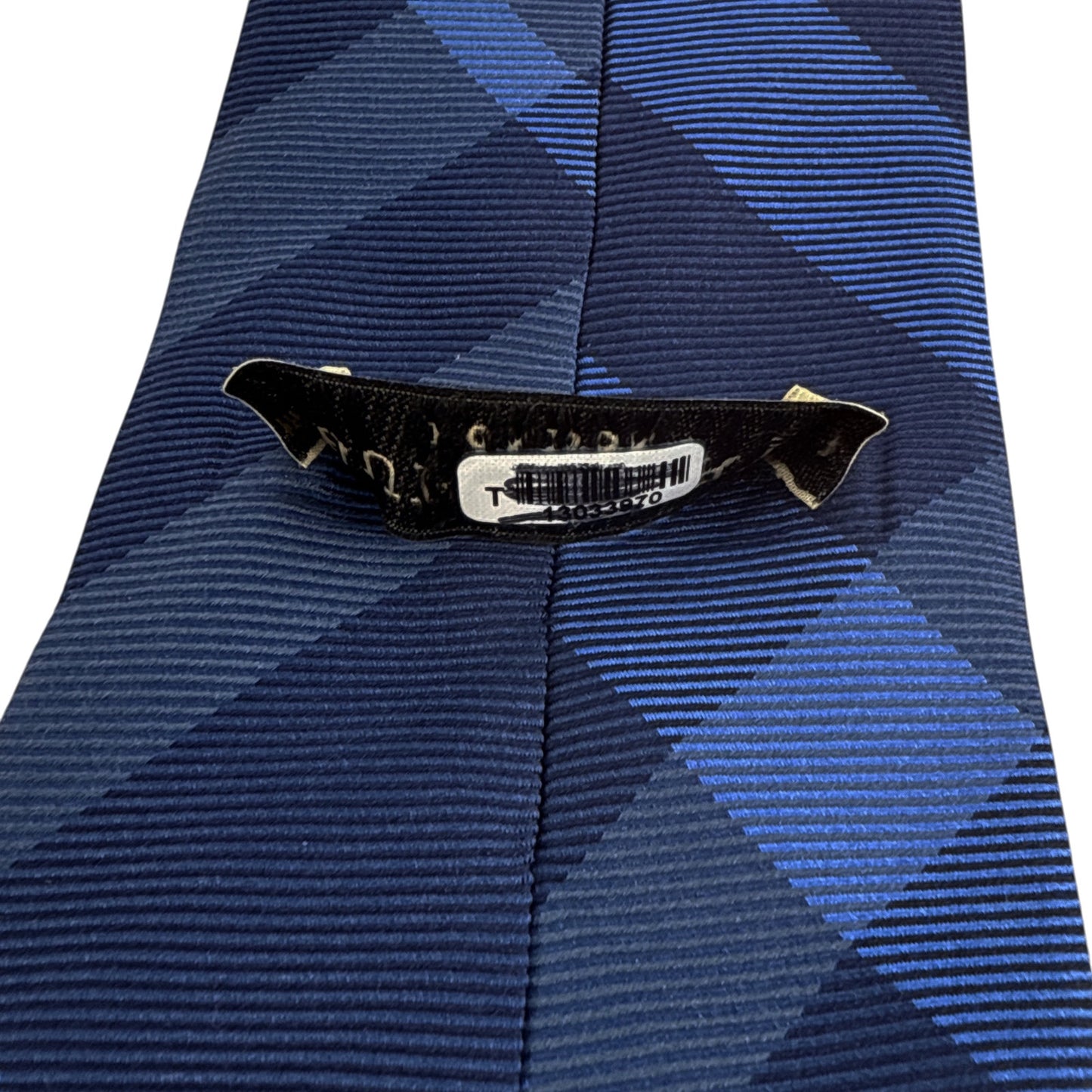 BURBERRY Manston Exploded Check Silk Tie in Dark Blue