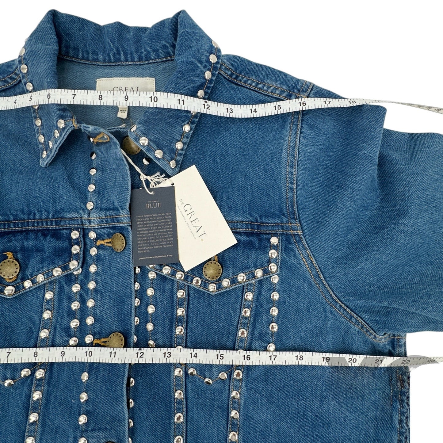 THE GREAT. The Studded Denim Jacket. 1|S