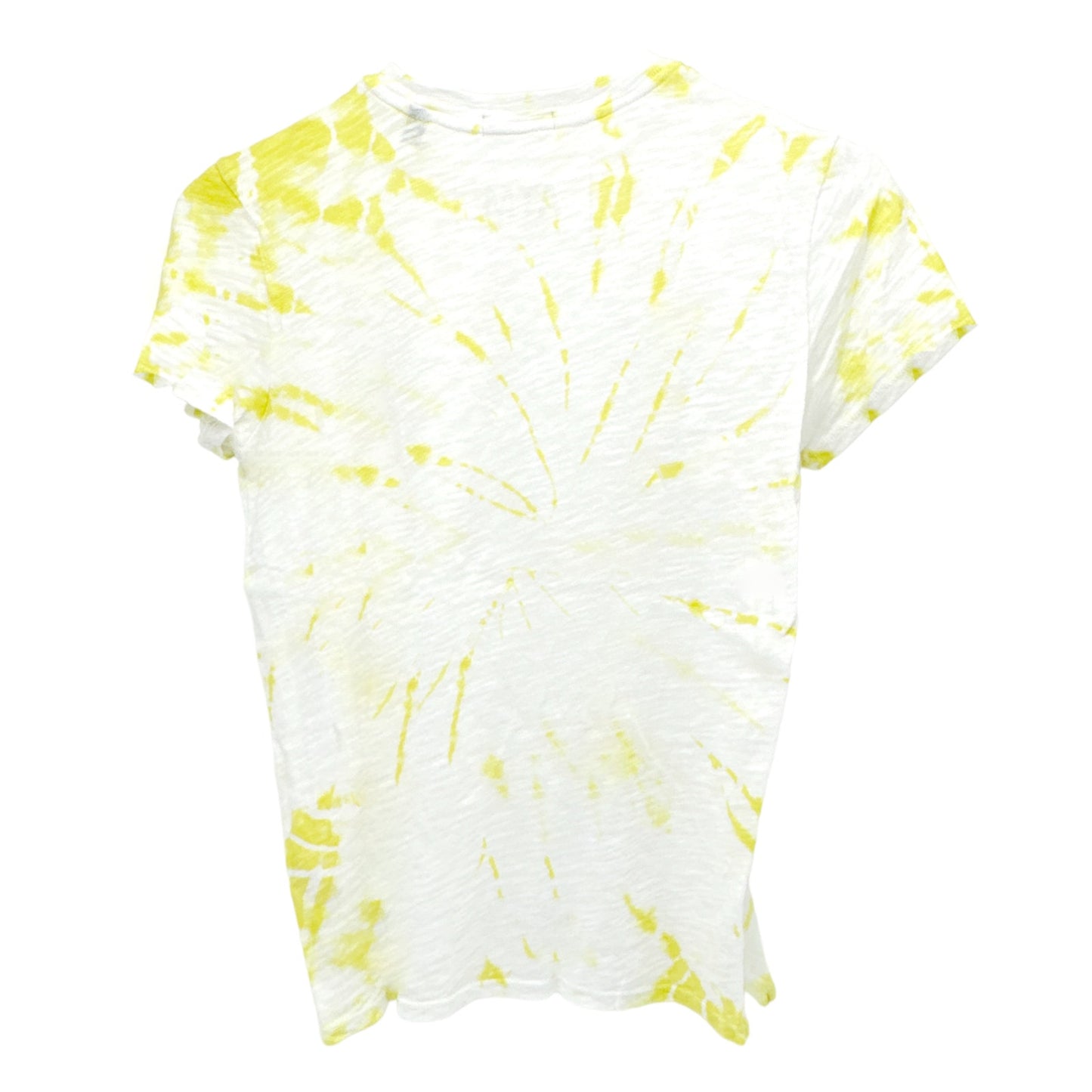 ATM Anthony Thomas Melillo Slub Jersey Schoolboy Crew Neck Tee Canary Tie Dye XS