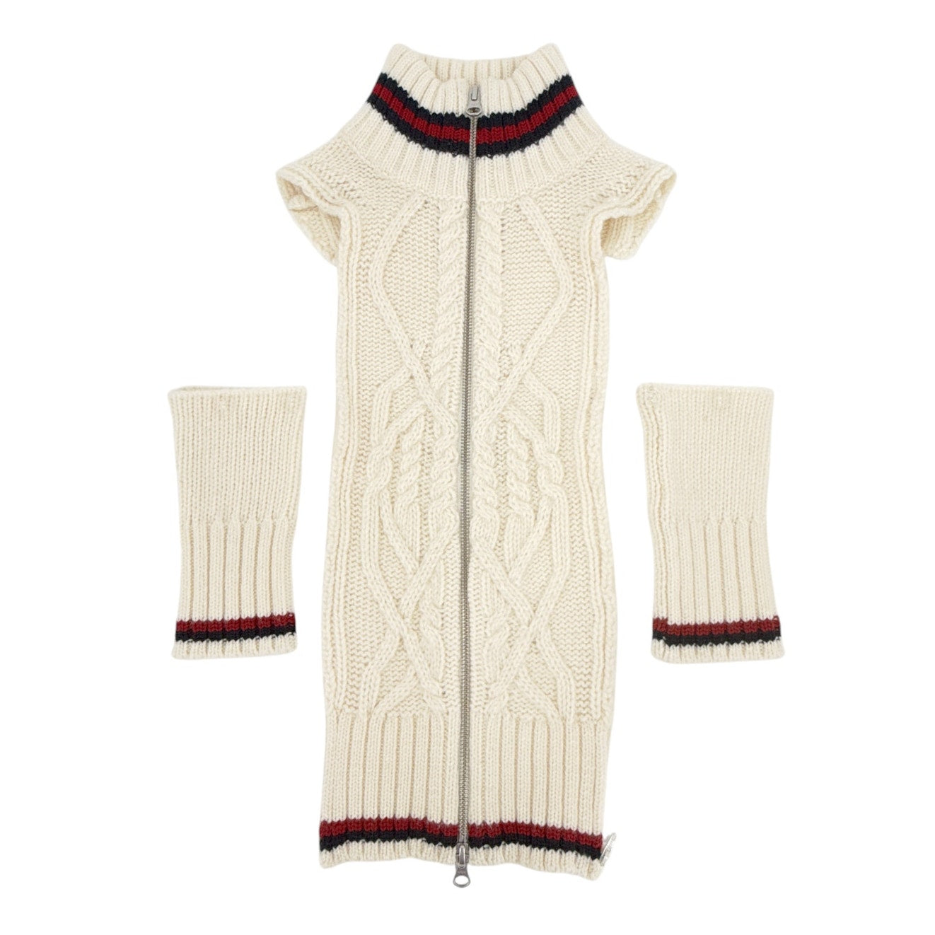 VERONICA BEARD Upstate Knit Striped Dickey & Cuffs