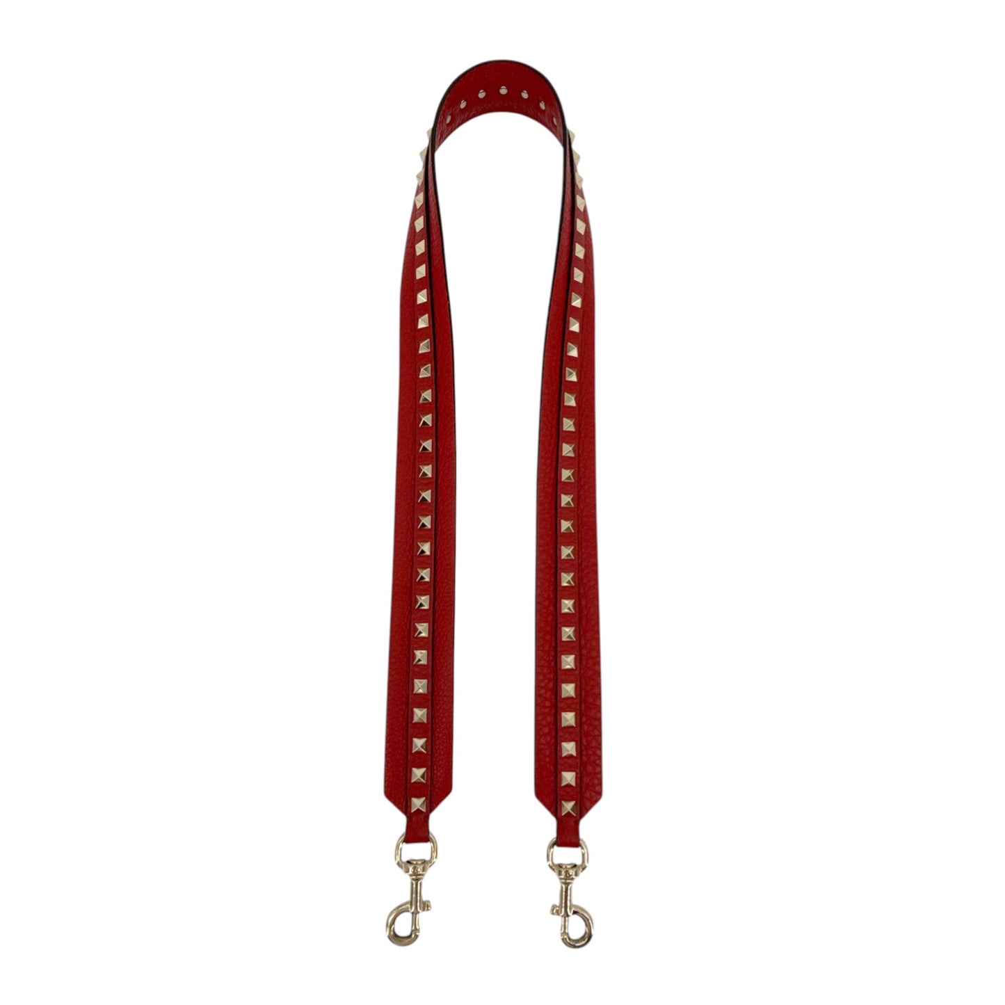VALENTINO GARAVANI Rockstud Flip Lock Flap Bag Leather in Red