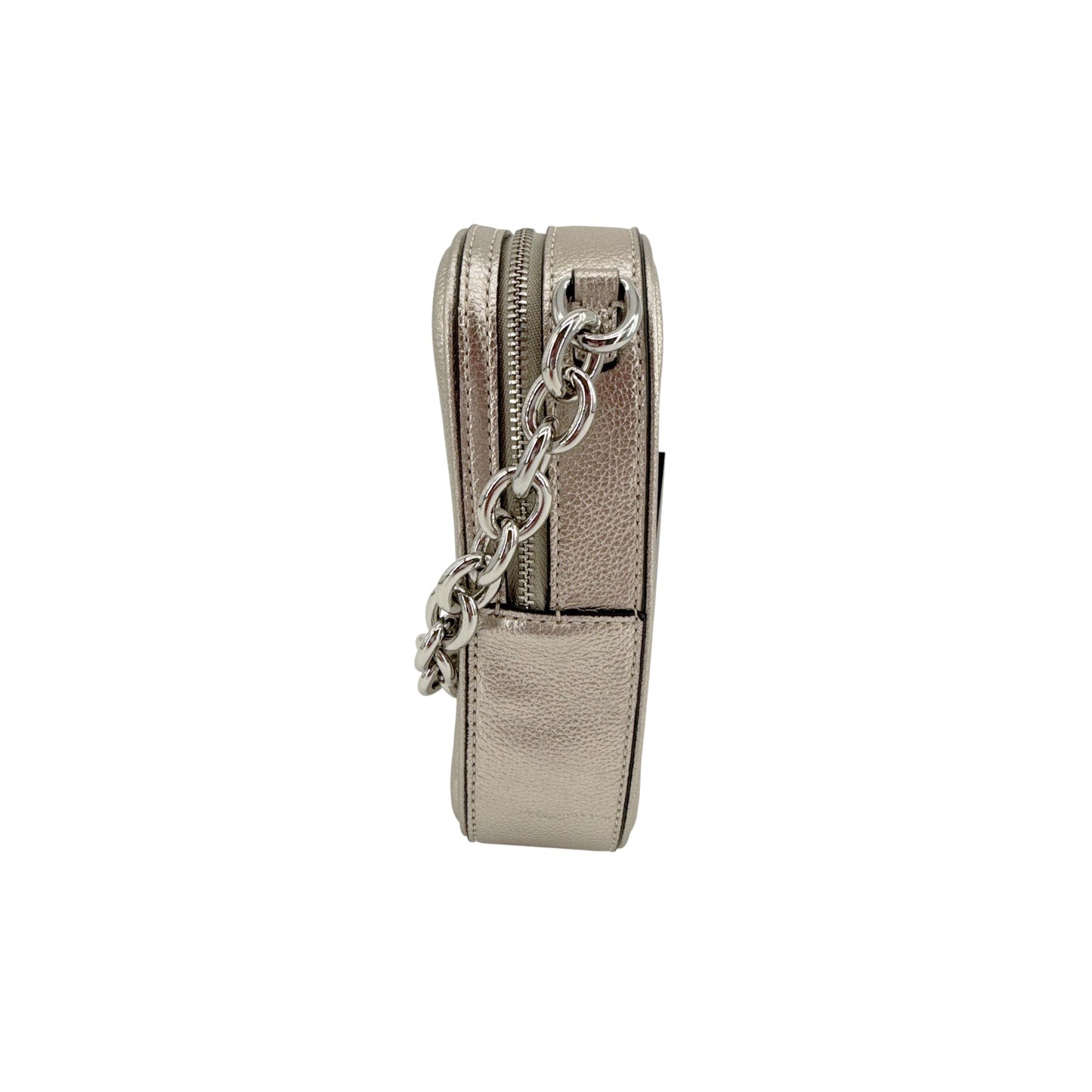 KATE SPADE New York Jolie Metallic Chain Phone Crossbody in Silver