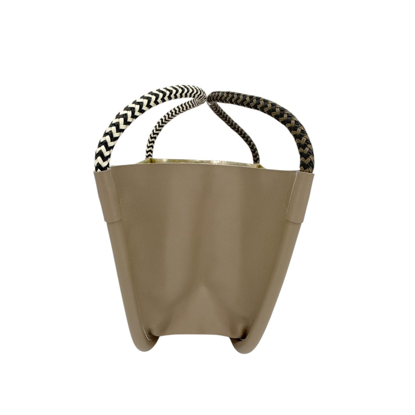 PROENZA SCHOULER Super Lux Rope Handle XS Tote in Light Taupe Gold