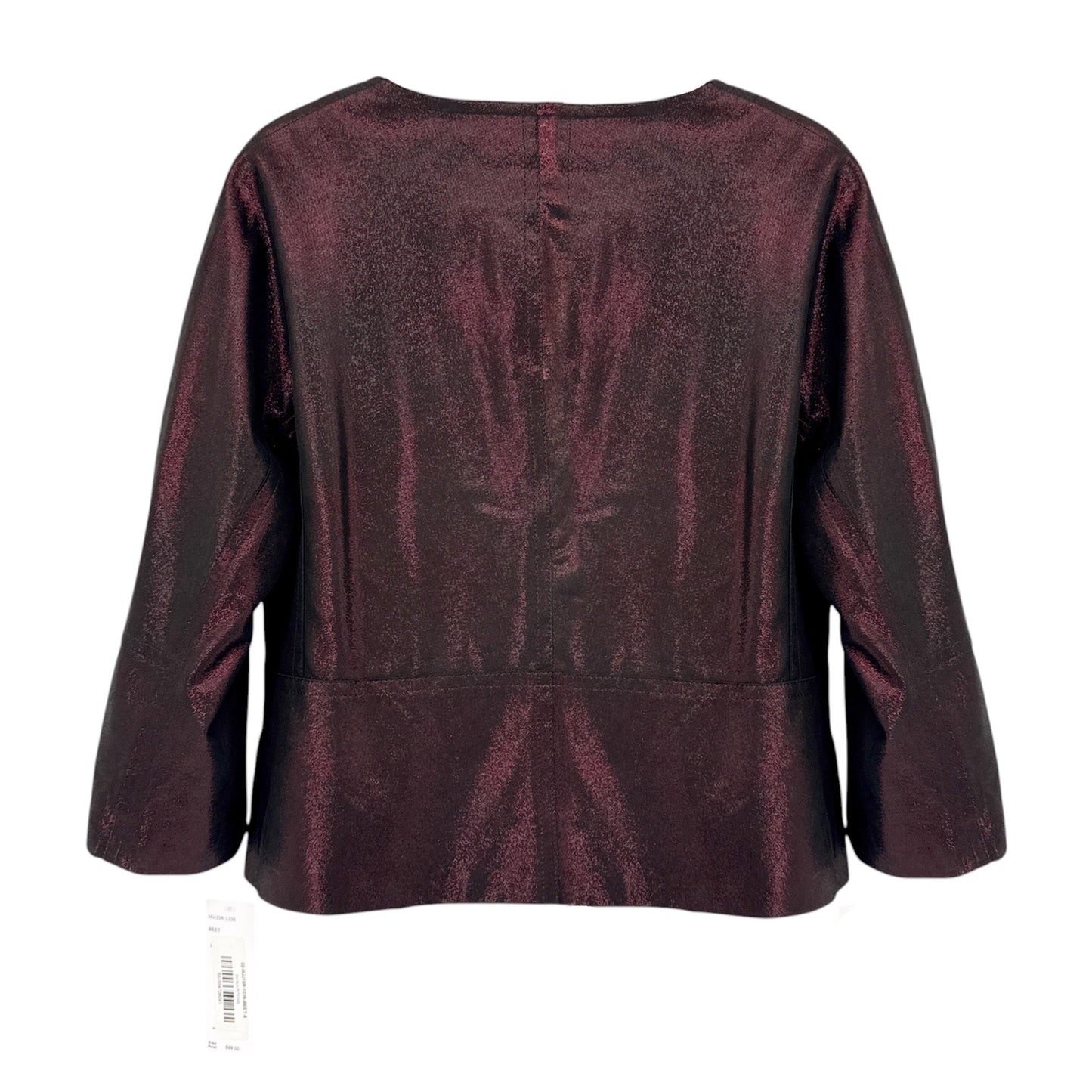 LAFAYETTE 148 New York 3/4 Sleeve Ritchie Leather Jacket in Beet 8|M