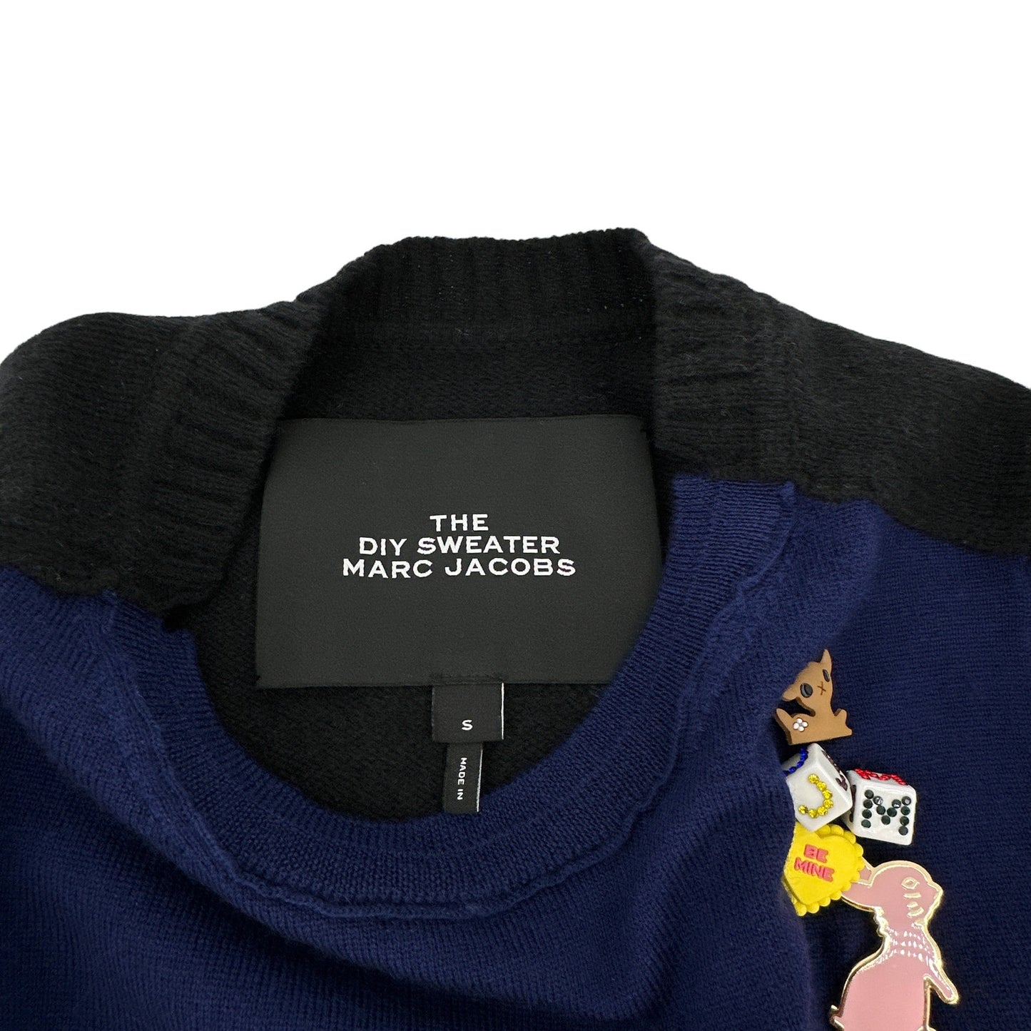 MARC JACOBS The DIY Wool Sweater in Navy S