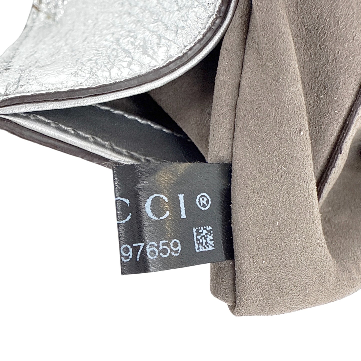 GUCCI Padlock Bag in Metallic Silver