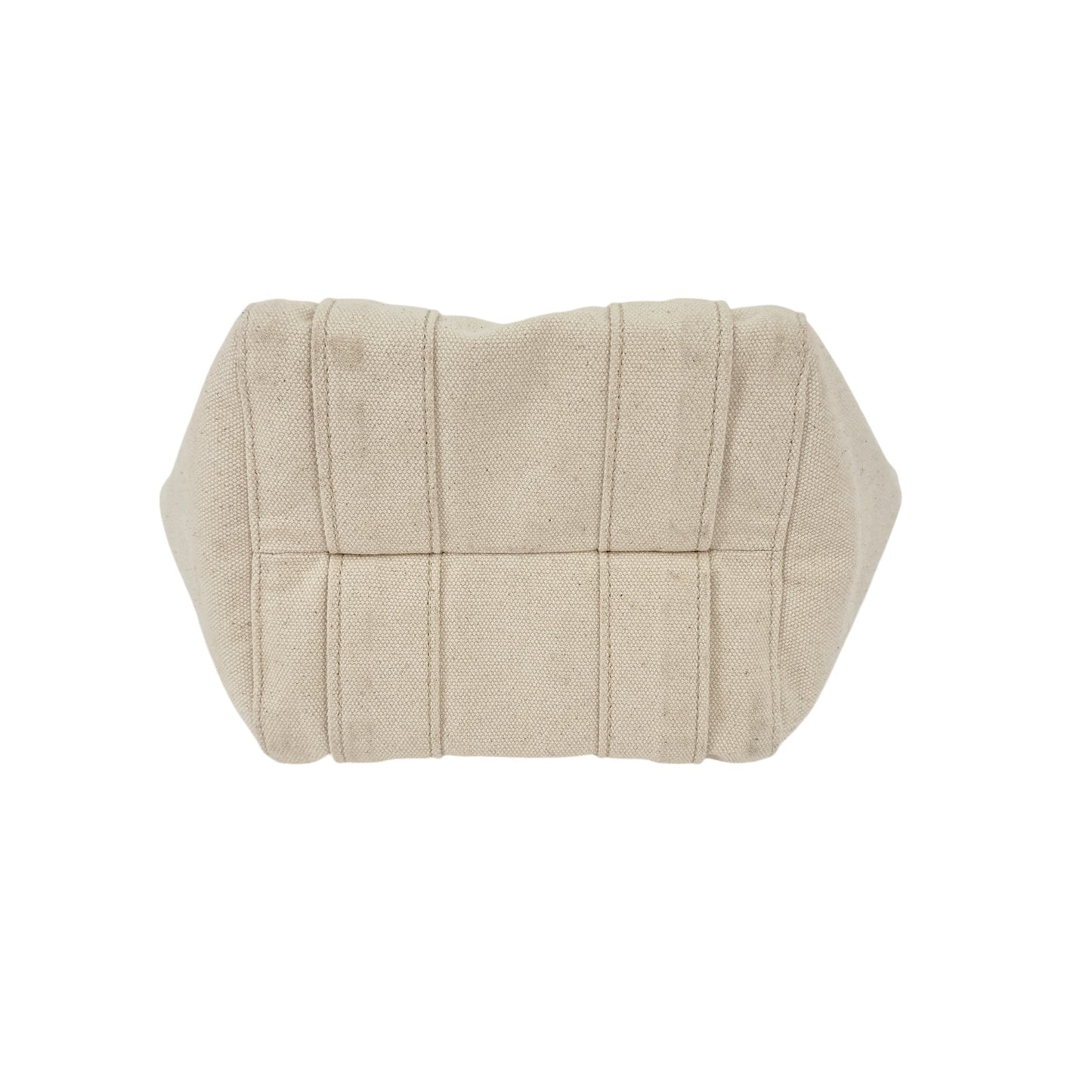CLARE V. Le Petit Box Tote in Natural Canvas with Crossbody Strap