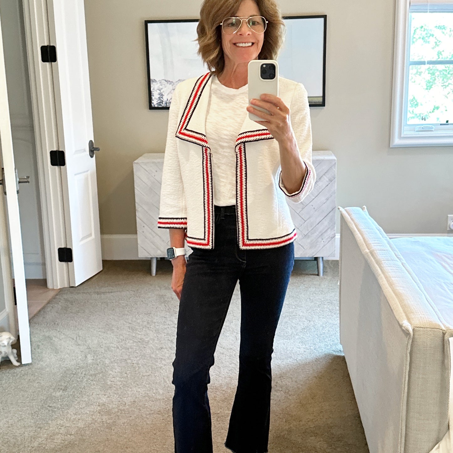 ST. JOHN Clair Striped Jacket 4|S
