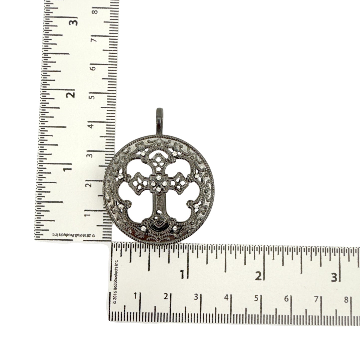 VIRGINS SAINTS & ANGELS VSA Basilica Hope Medallion in Gunmetal
