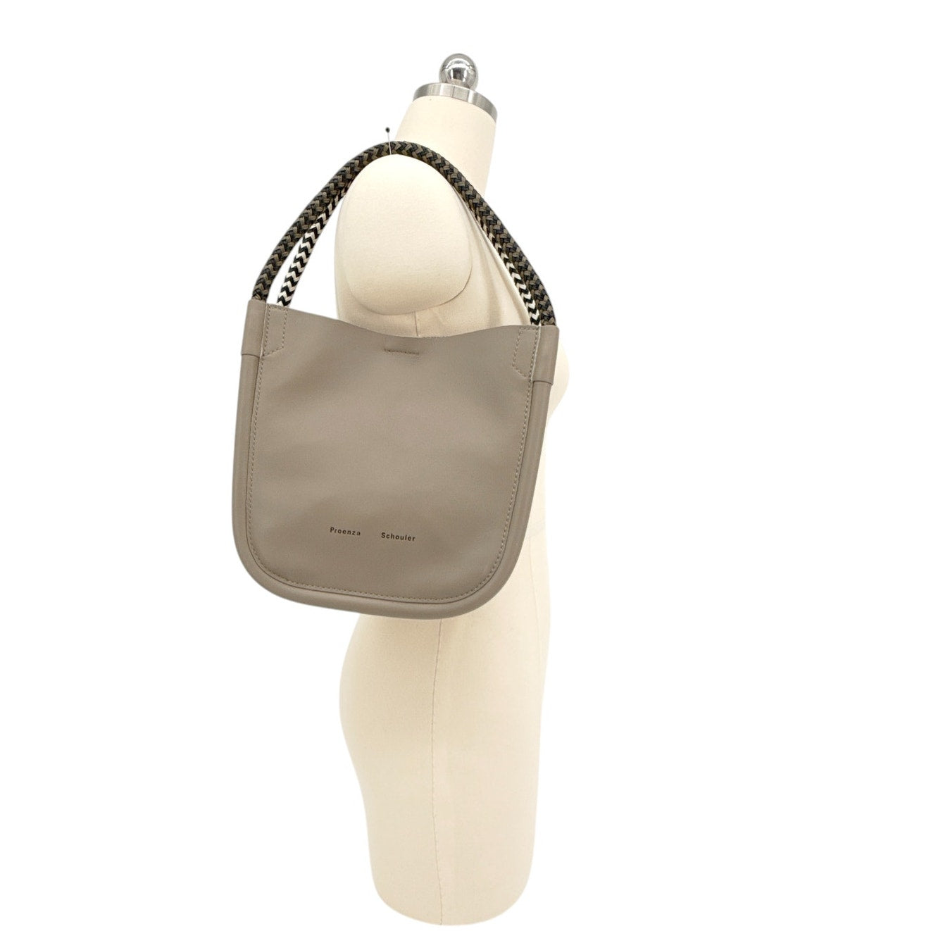PROENZA SCHOULER Super Lux Rope Handle XS Tote in Light Taupe Gold