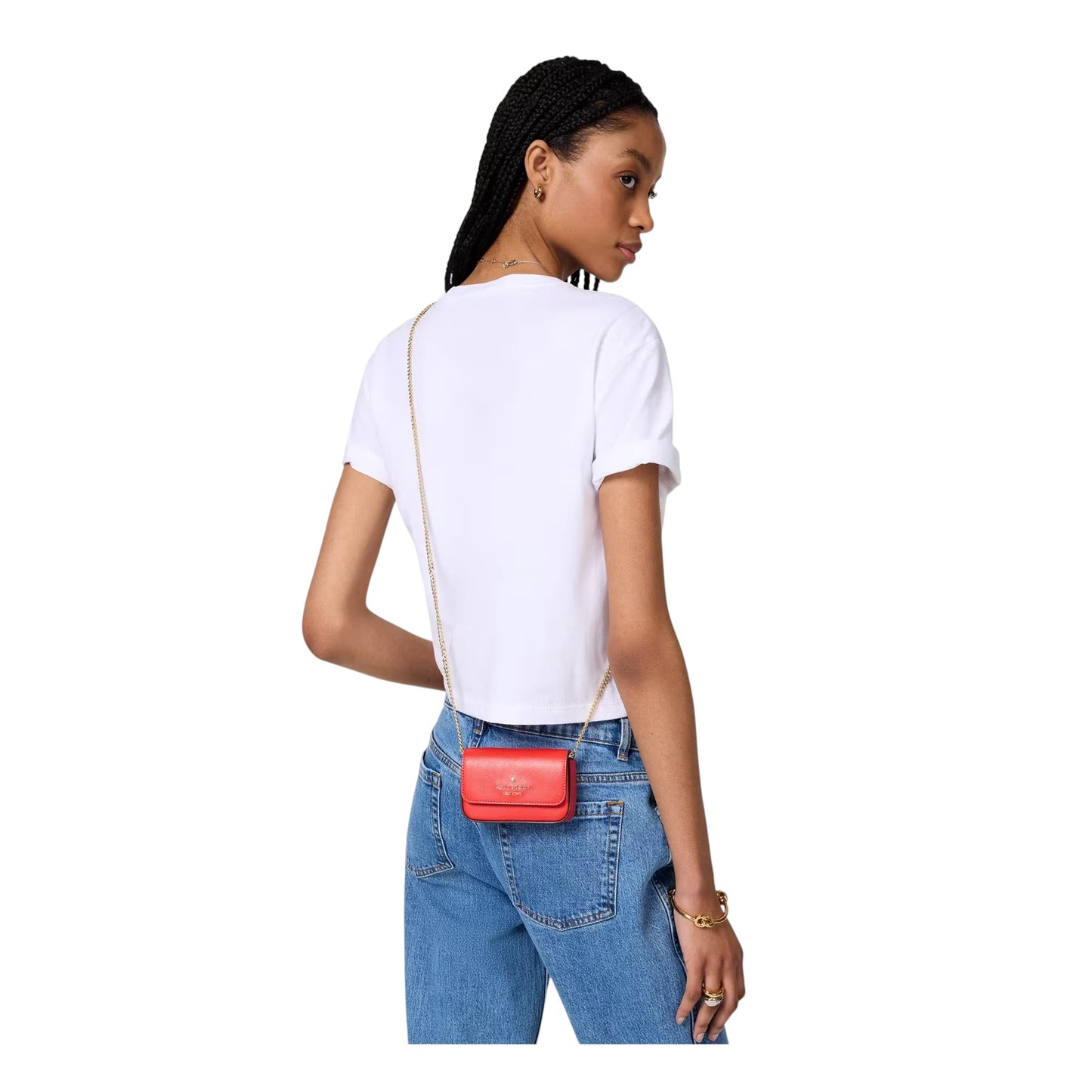KATE SPADE New York Madison Card Case Crossbody in Tomato Slice