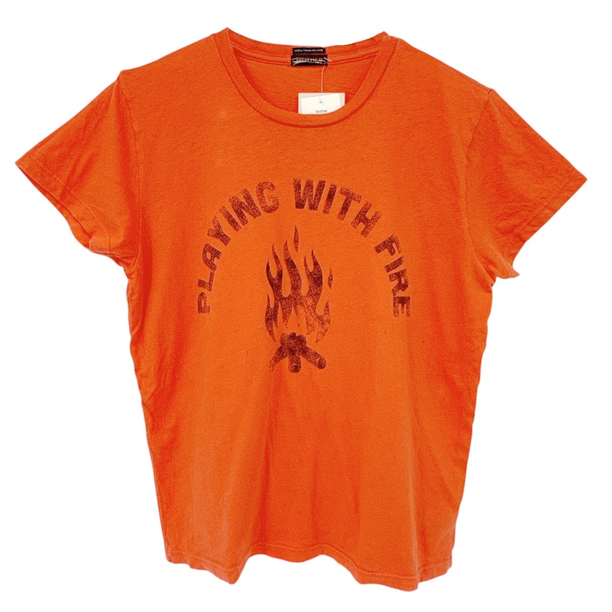 MOTHER The Boxy Goodie Goodie Tee Playing with Fire M