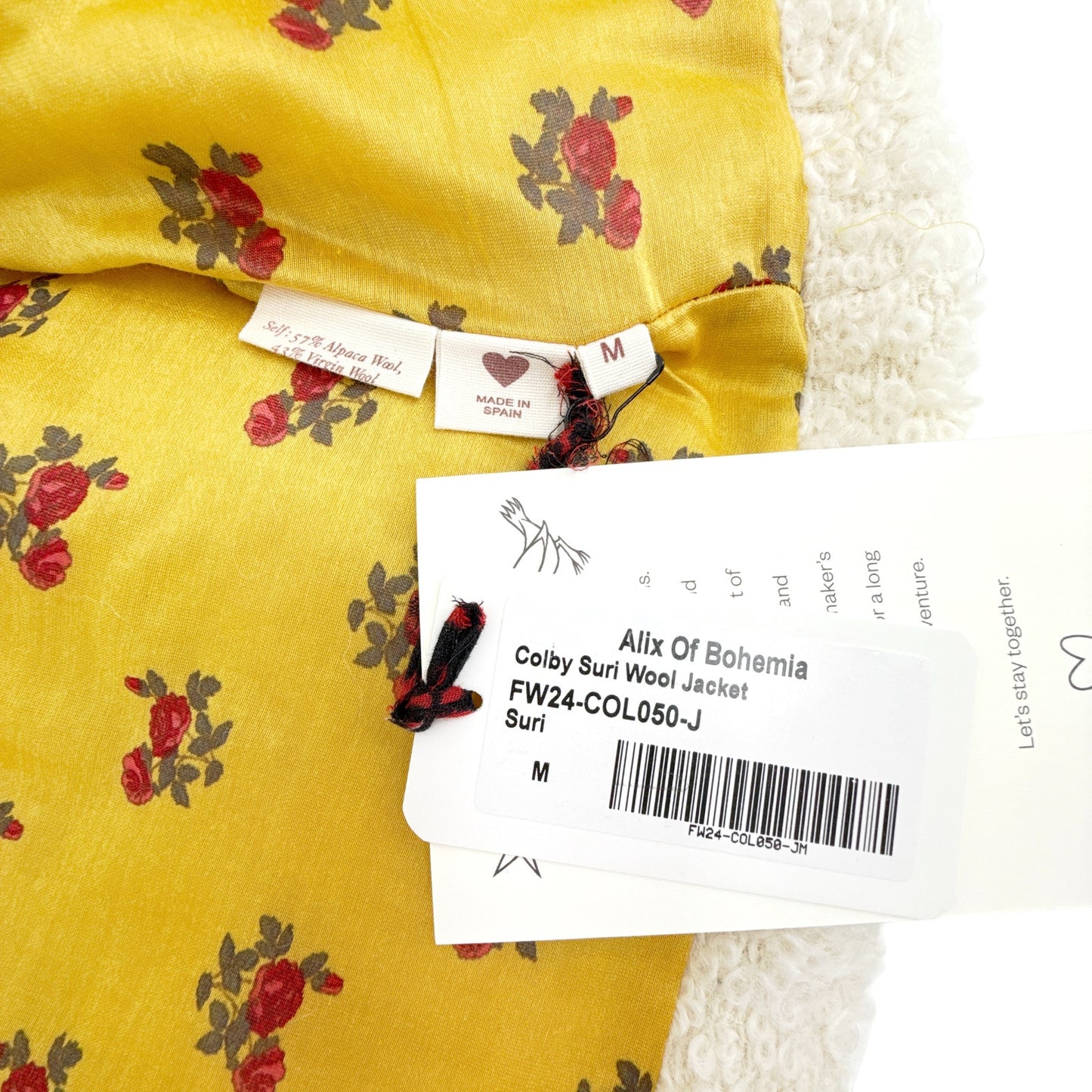 ALIX of BOHEMIA Colby Suri Wool Jacket M