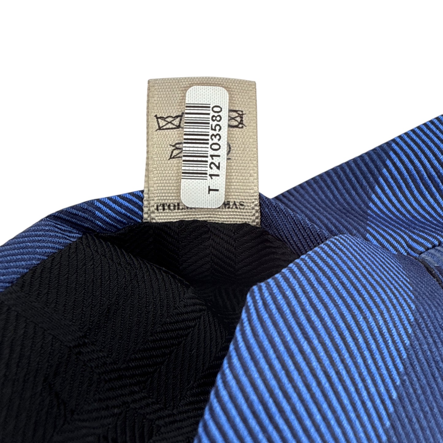 BURBERRY Manston Exploded Check Silk Tie in Dark Blue