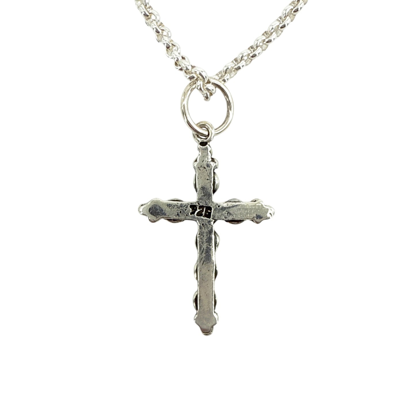 VIRGINS SAINTS & ANGELS VSA Madonna Cross Sterling Silver Necklace