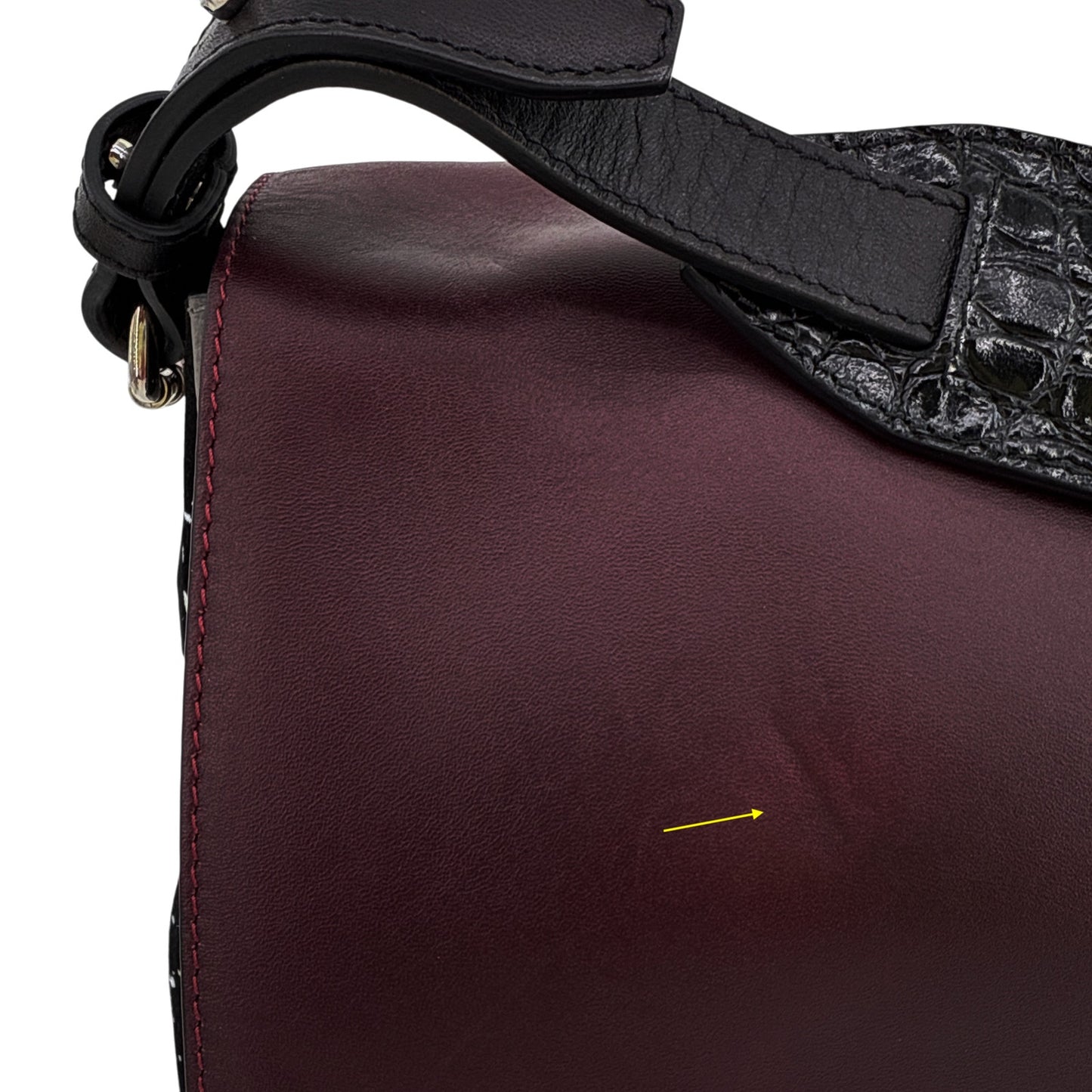 PROENZA SCHOULER PS Elliot Calfskin Shoulder Bag in Burgundy