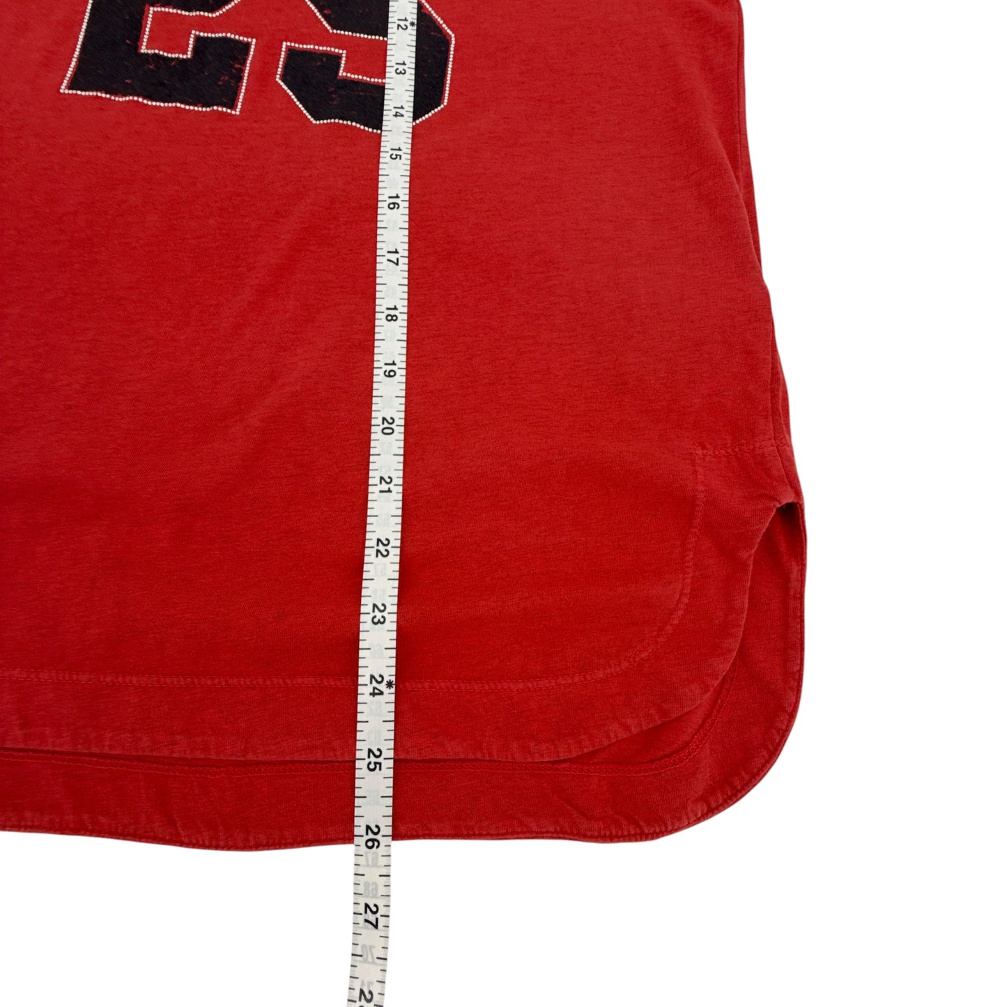 ZADIG & VOLTAIRE Bow Embellished Tee in Red S