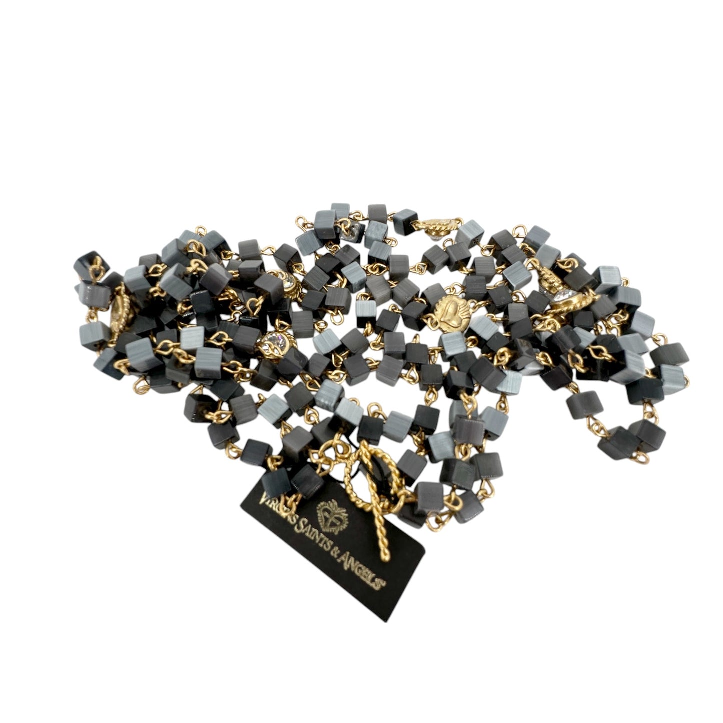VIRGINS SAINTS & ANGELS VSA Magdalena 6mm Lux Square Hematite